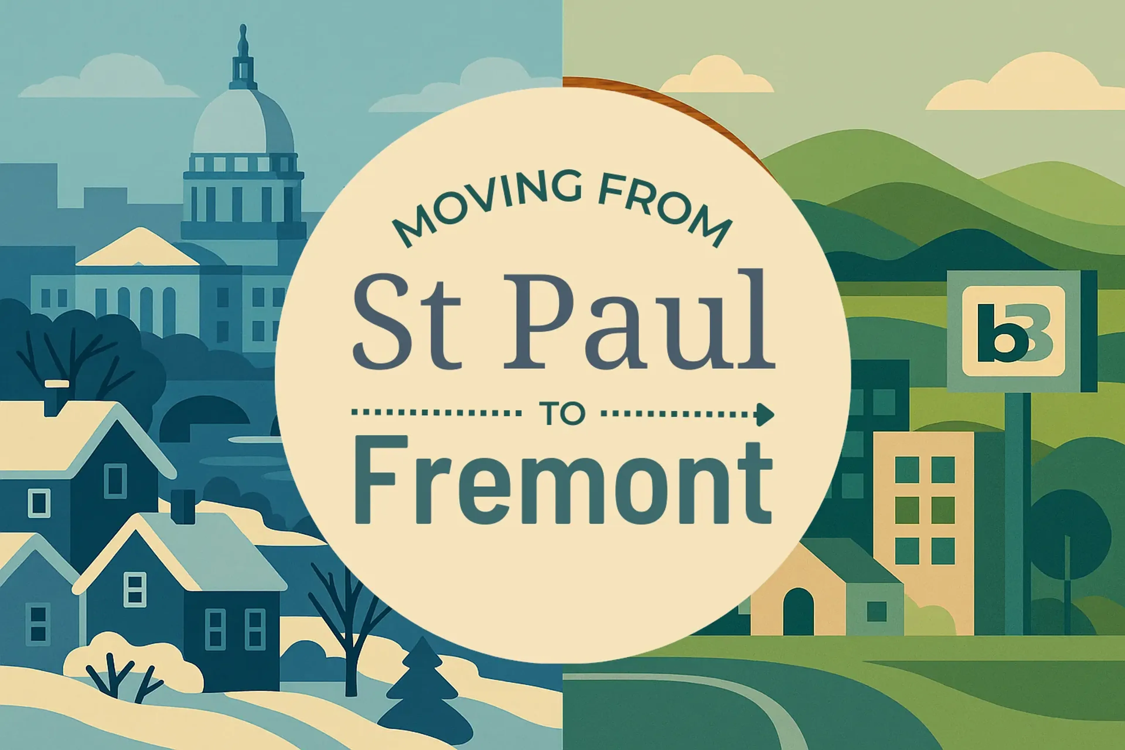 Side-by-side comparison of St. Paul to Fremont moving companies