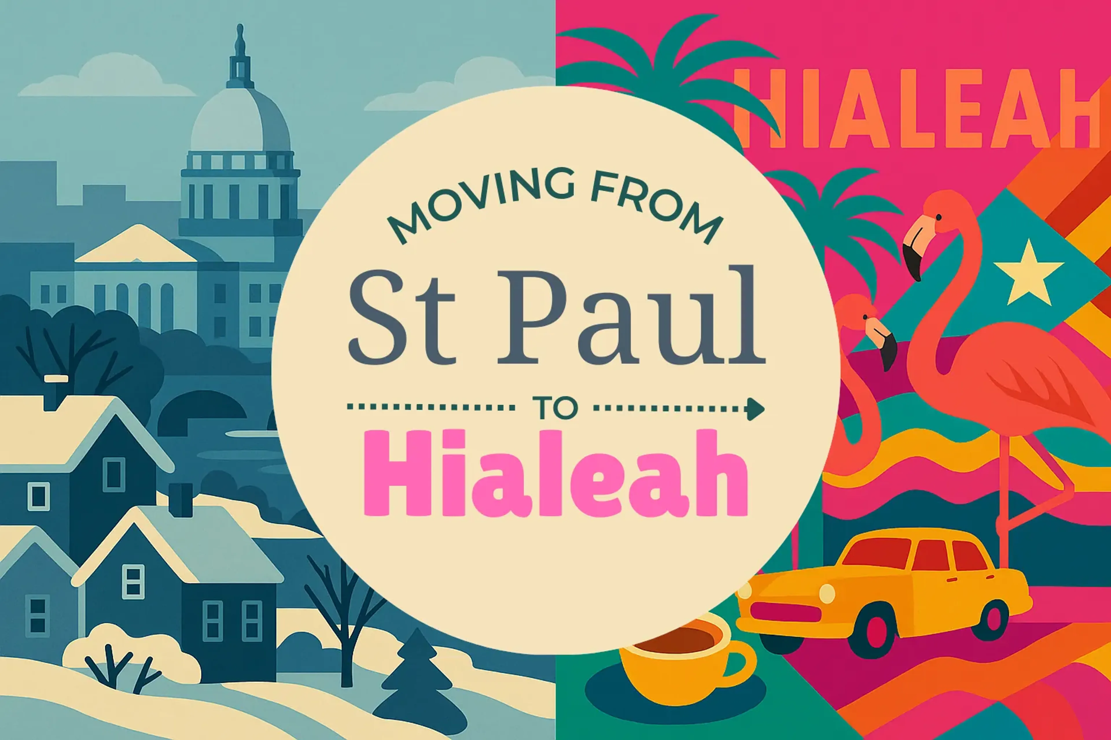 Side-by-side comparison of St. Paul to Hialeah moving companies
