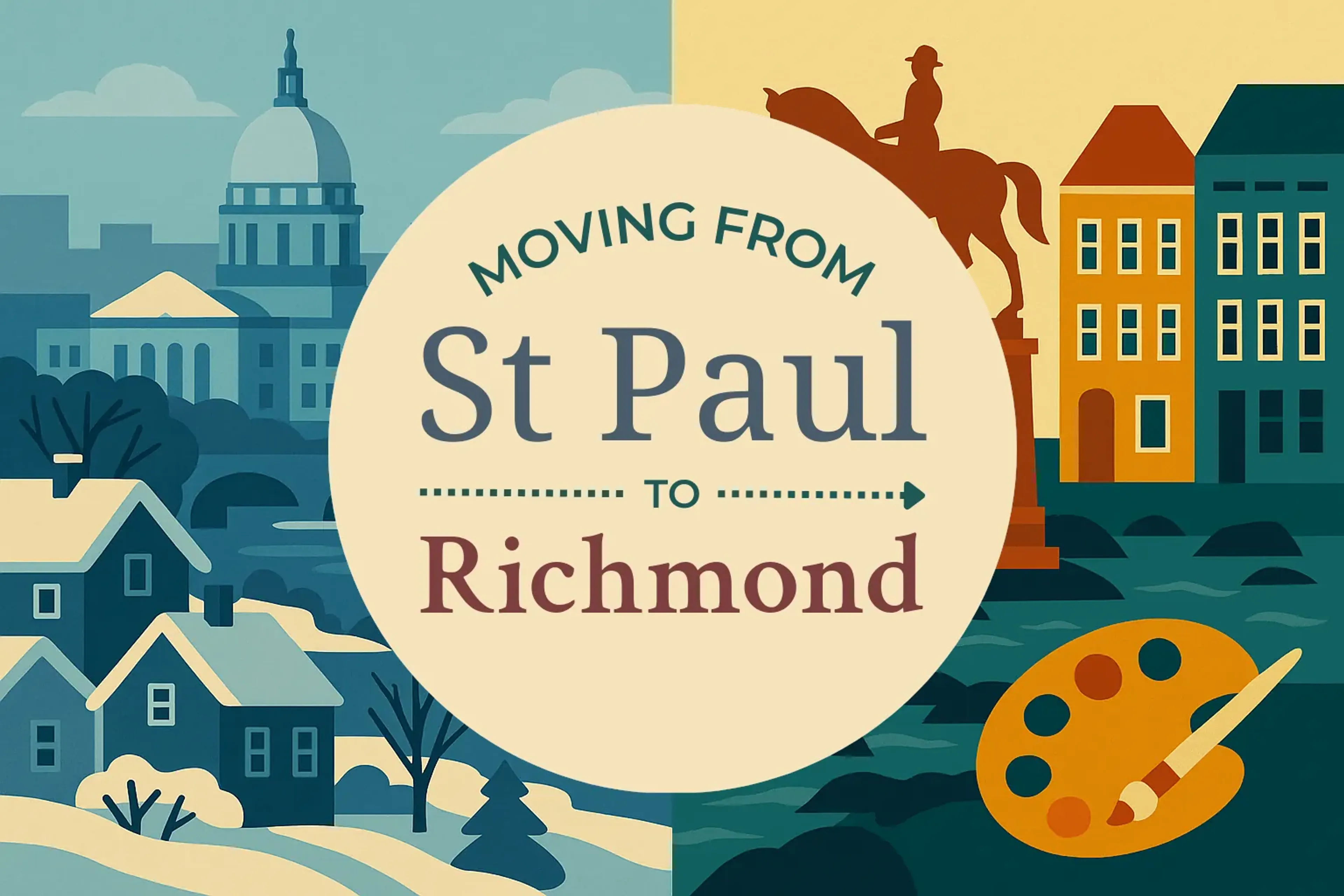 Side-by-side comparison of St. Paul to Richmond moving companies
