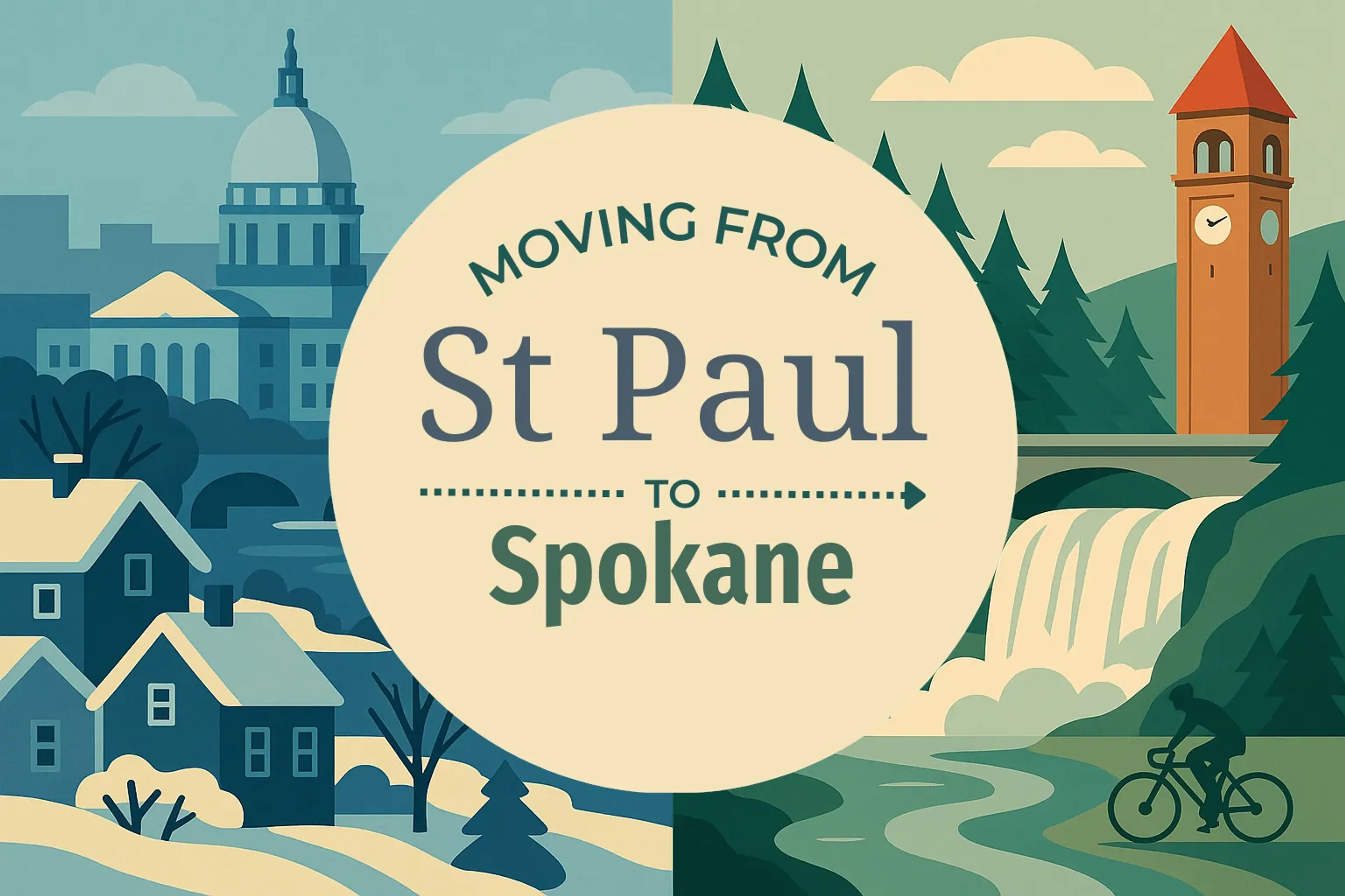 Side-by-side comparison of St. Paul to Spokane moving companies
