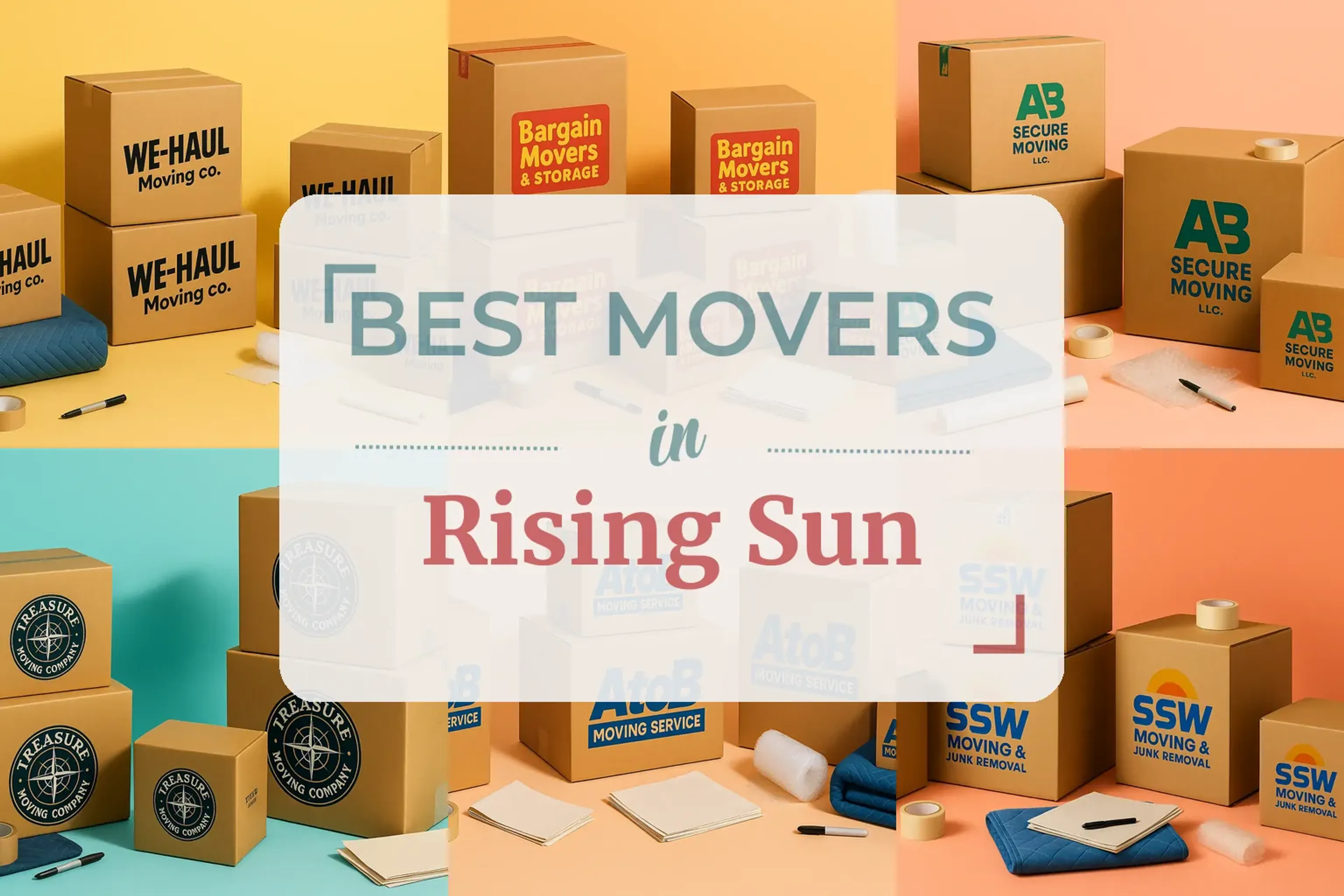 Side-by-side comparison of Rising Sun moving companies