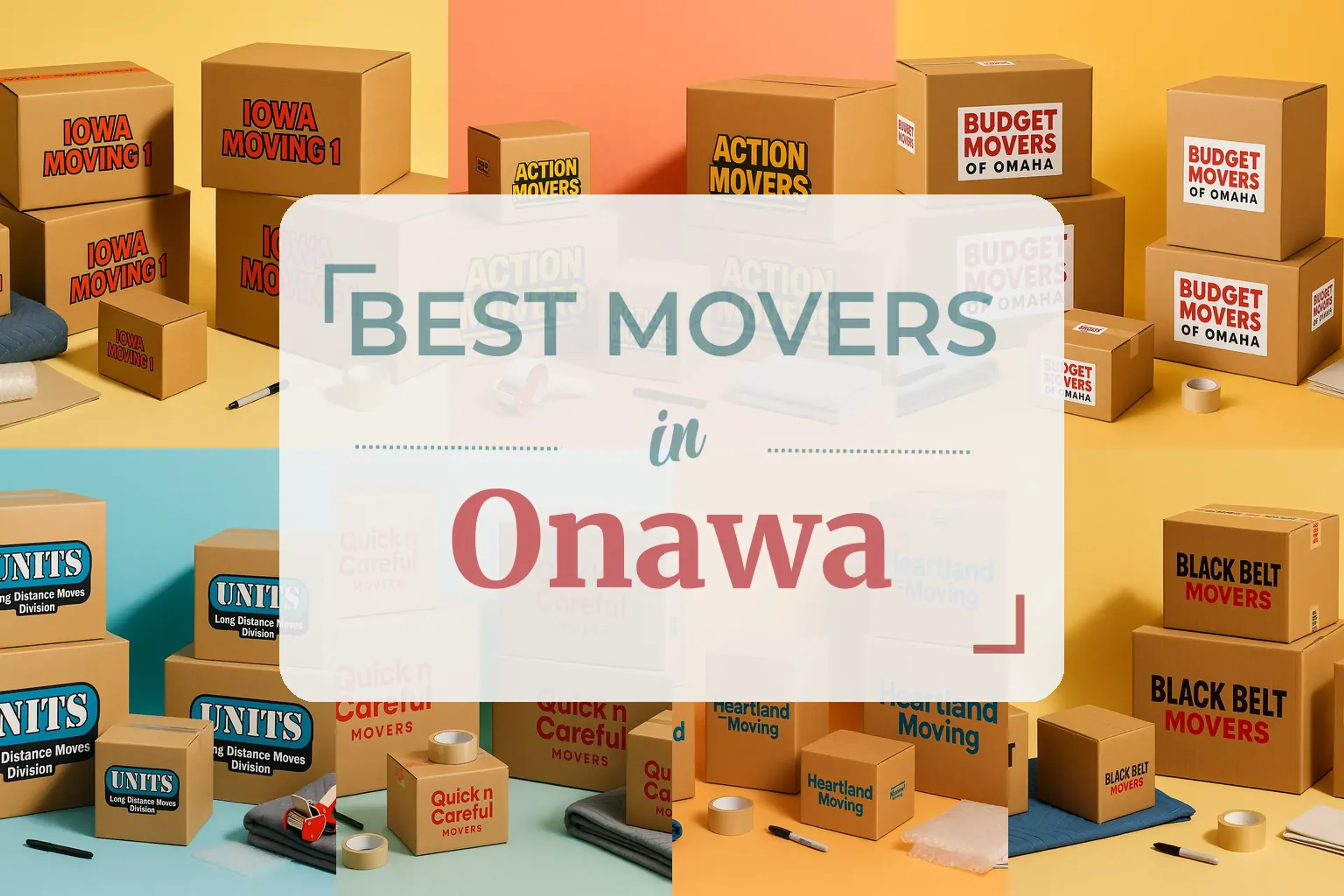 Side-by-side comparison of Onawa moving companies