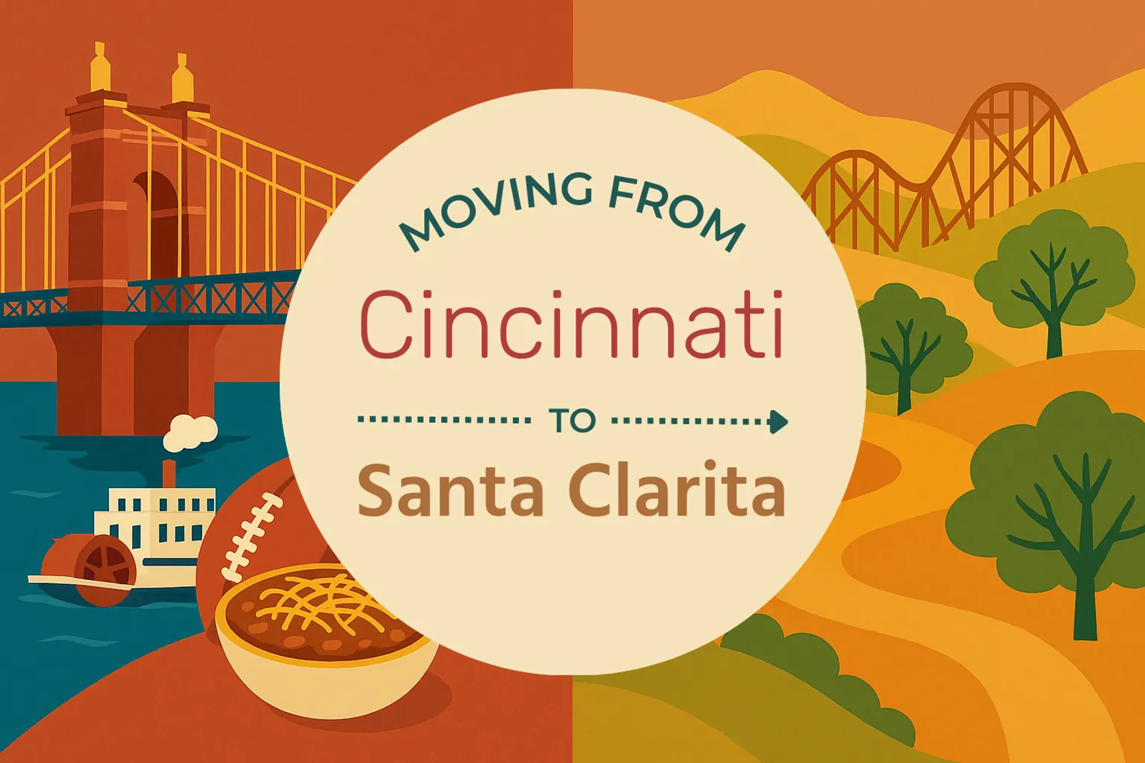 Side-by-side comparison of Cincinnati to Santa Clarita moving companies