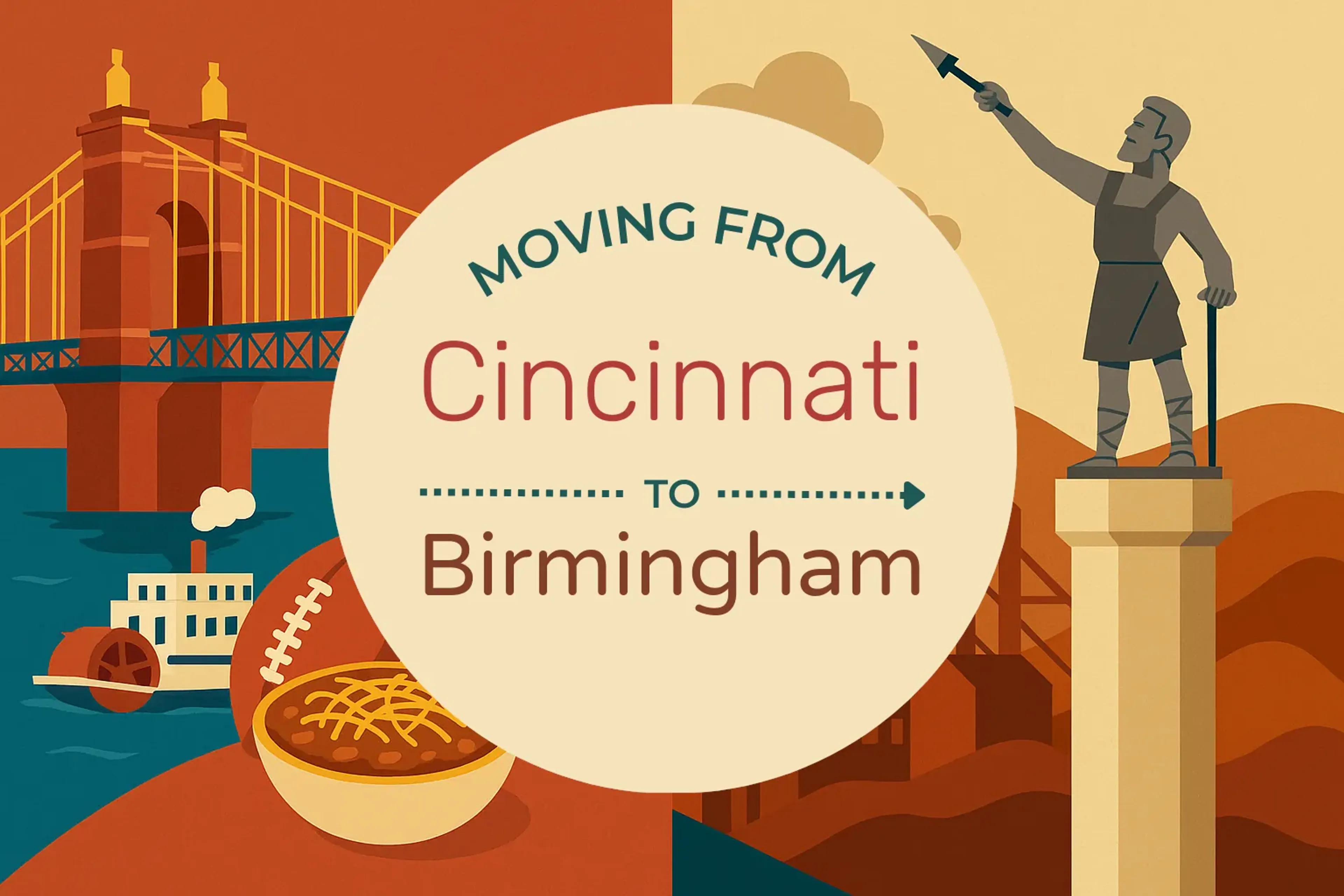 Side-by-side comparison of Cincinnati to Birmingham moving companies