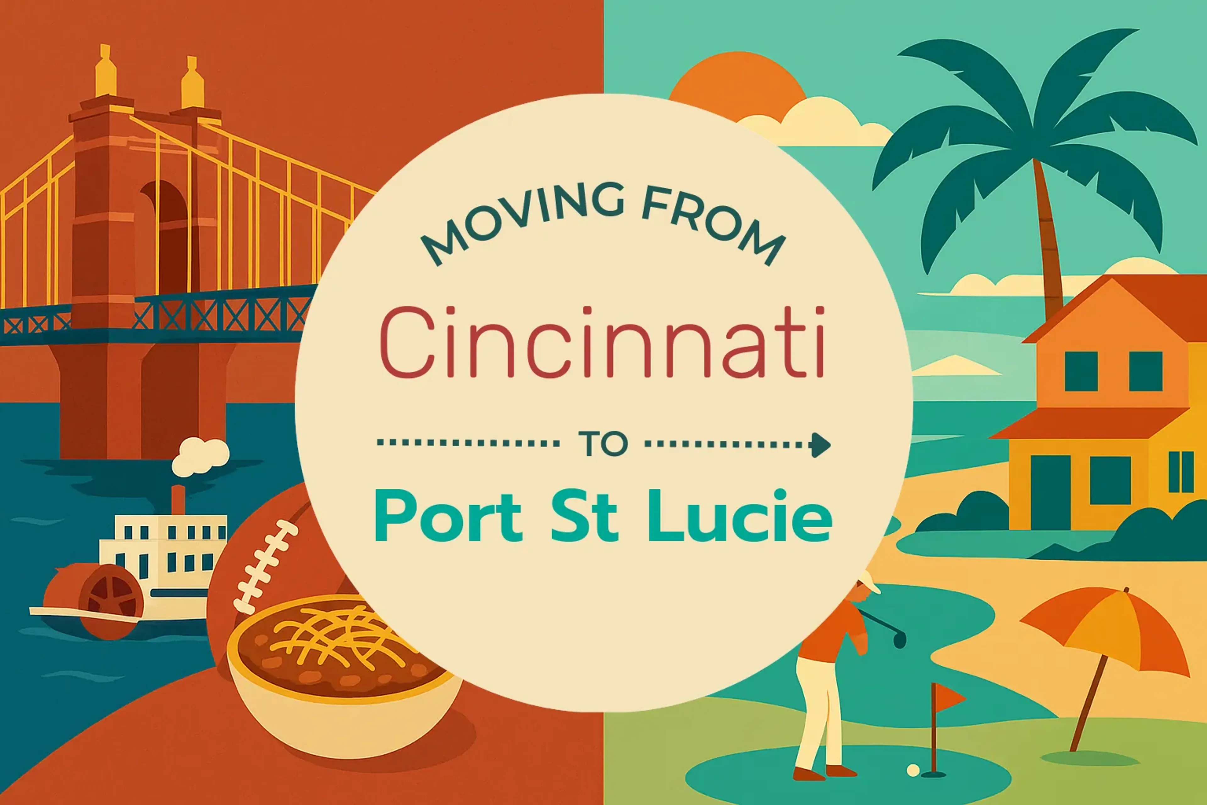 Side-by-side comparison of Cincinnati to Port St. Lucie moving companies
