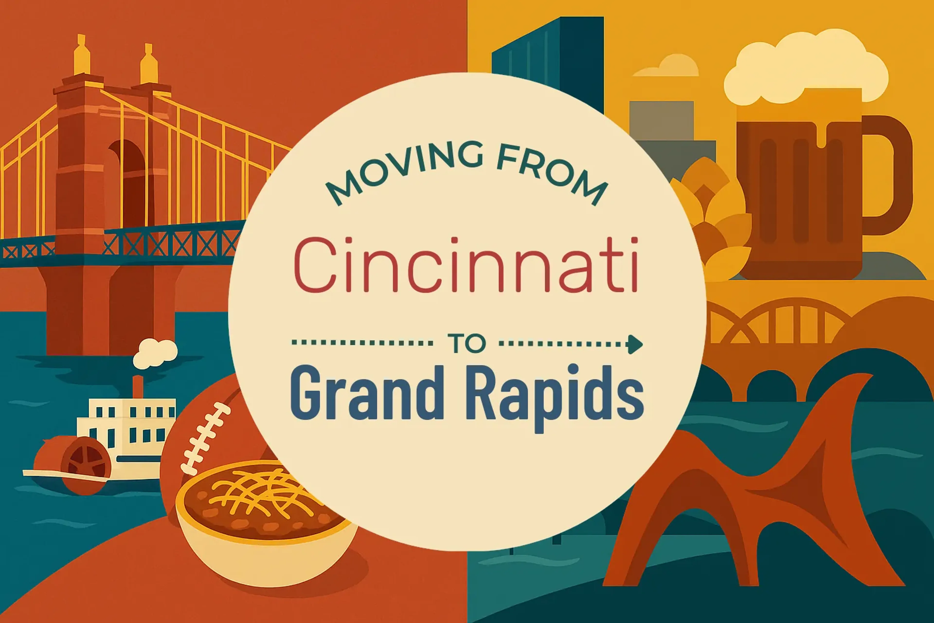 Side-by-side comparison of Cincinnati to Grand Rapids moving companies