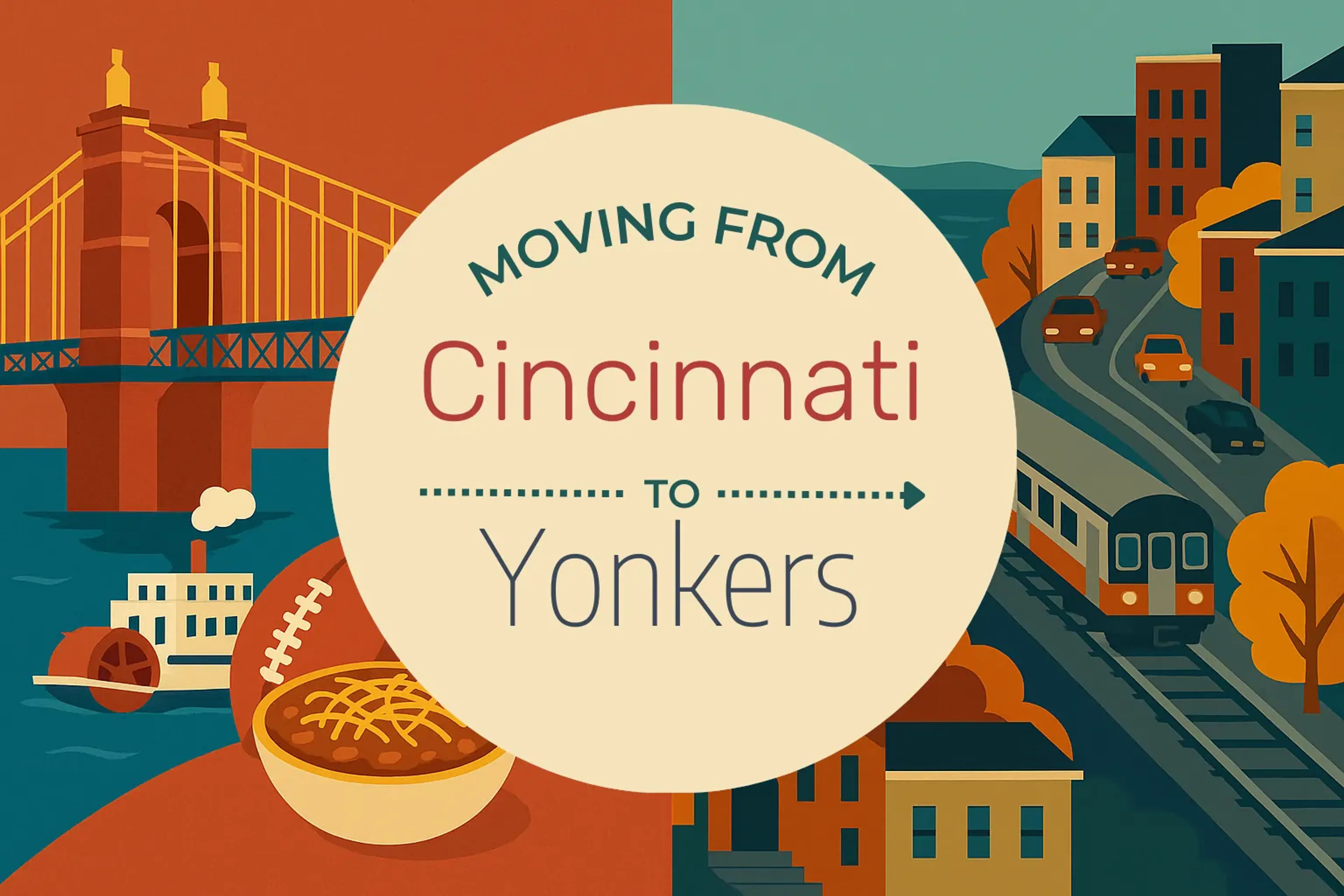 Side-by-side comparison of Cincinnati to Yonkers moving companies