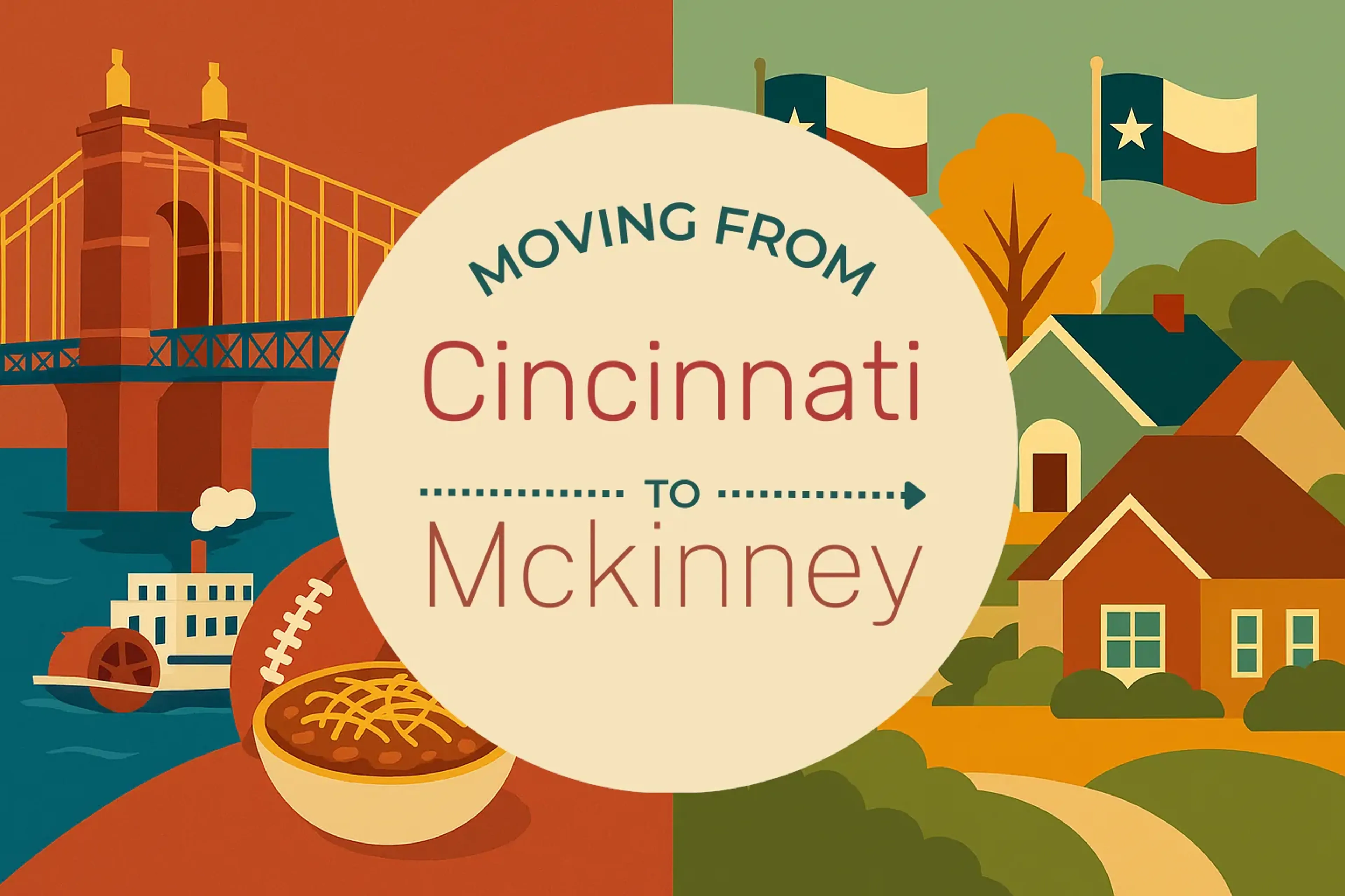 Side-by-side comparison of Cincinnati to Mckinney moving companies