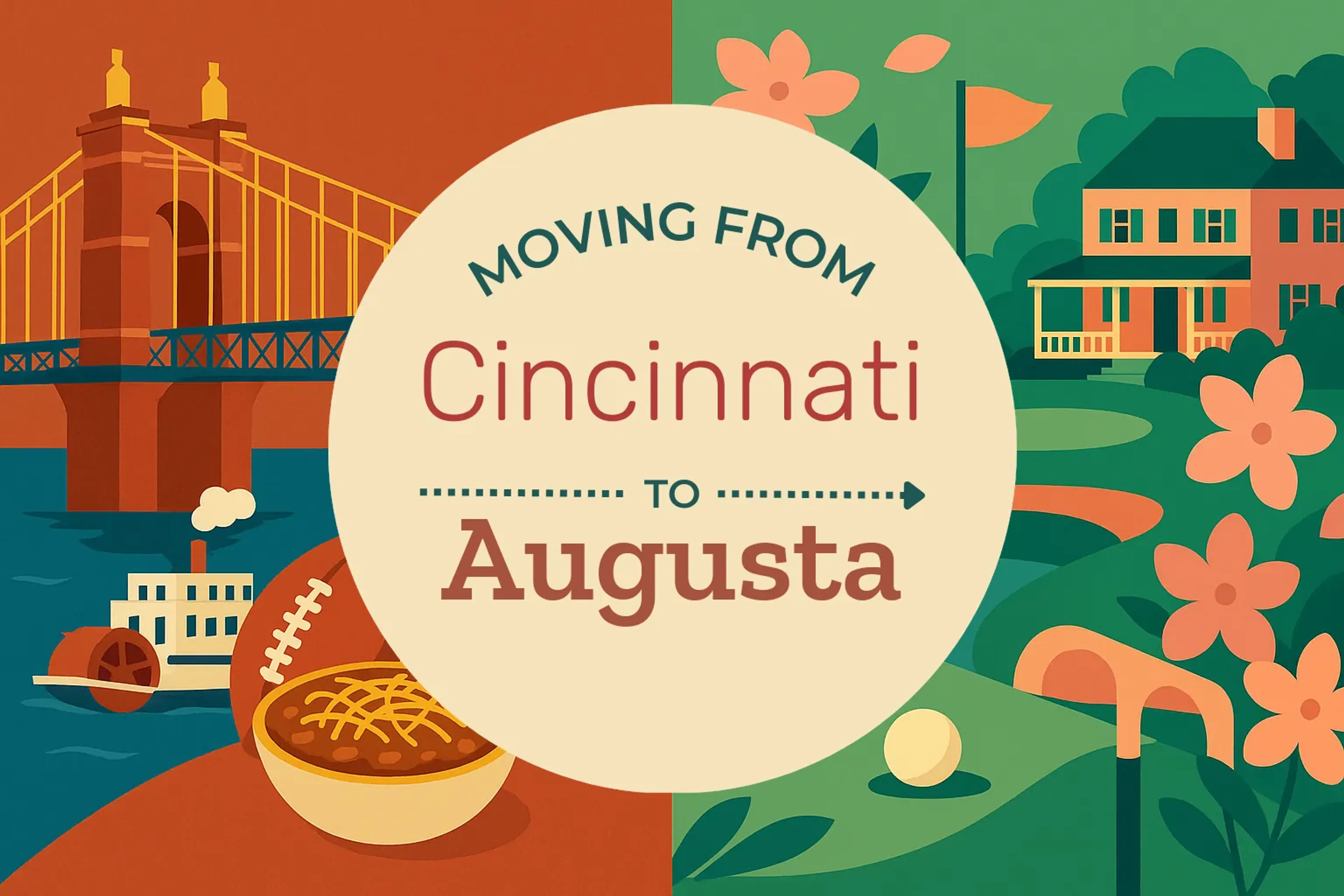Side-by-side comparison of Cincinnati to Augusta moving companies