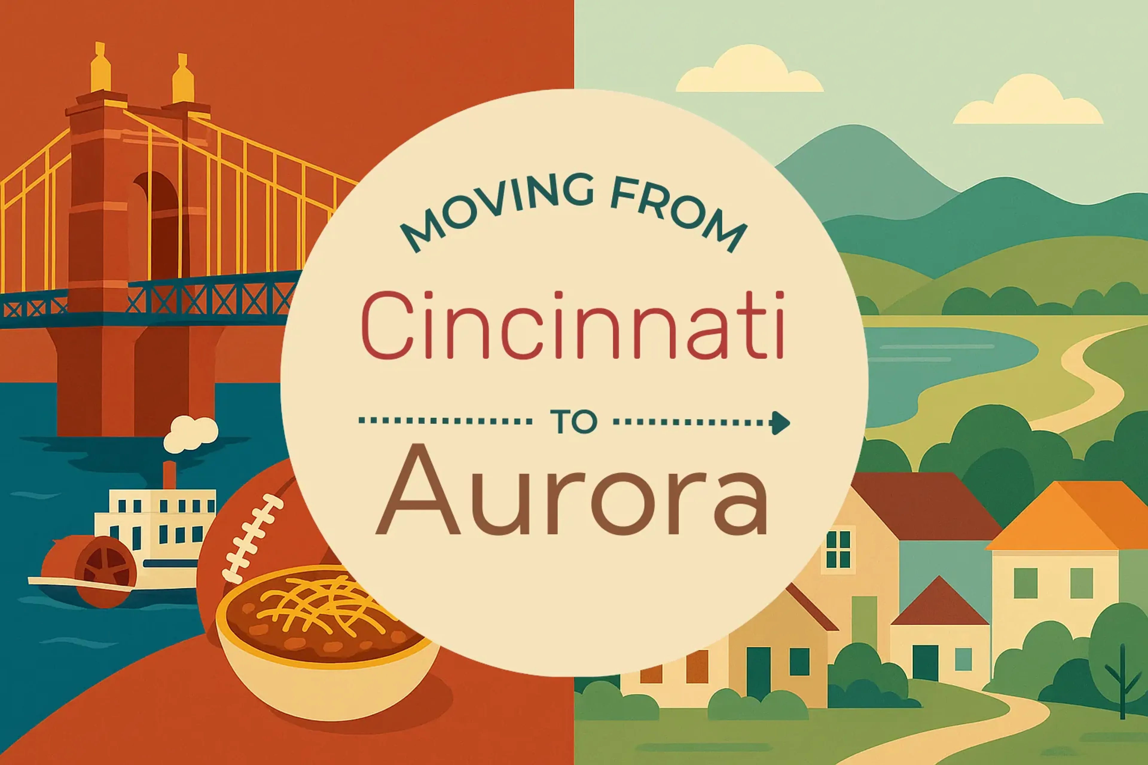 Side-by-side comparison of Cincinnati to Aurora moving companies