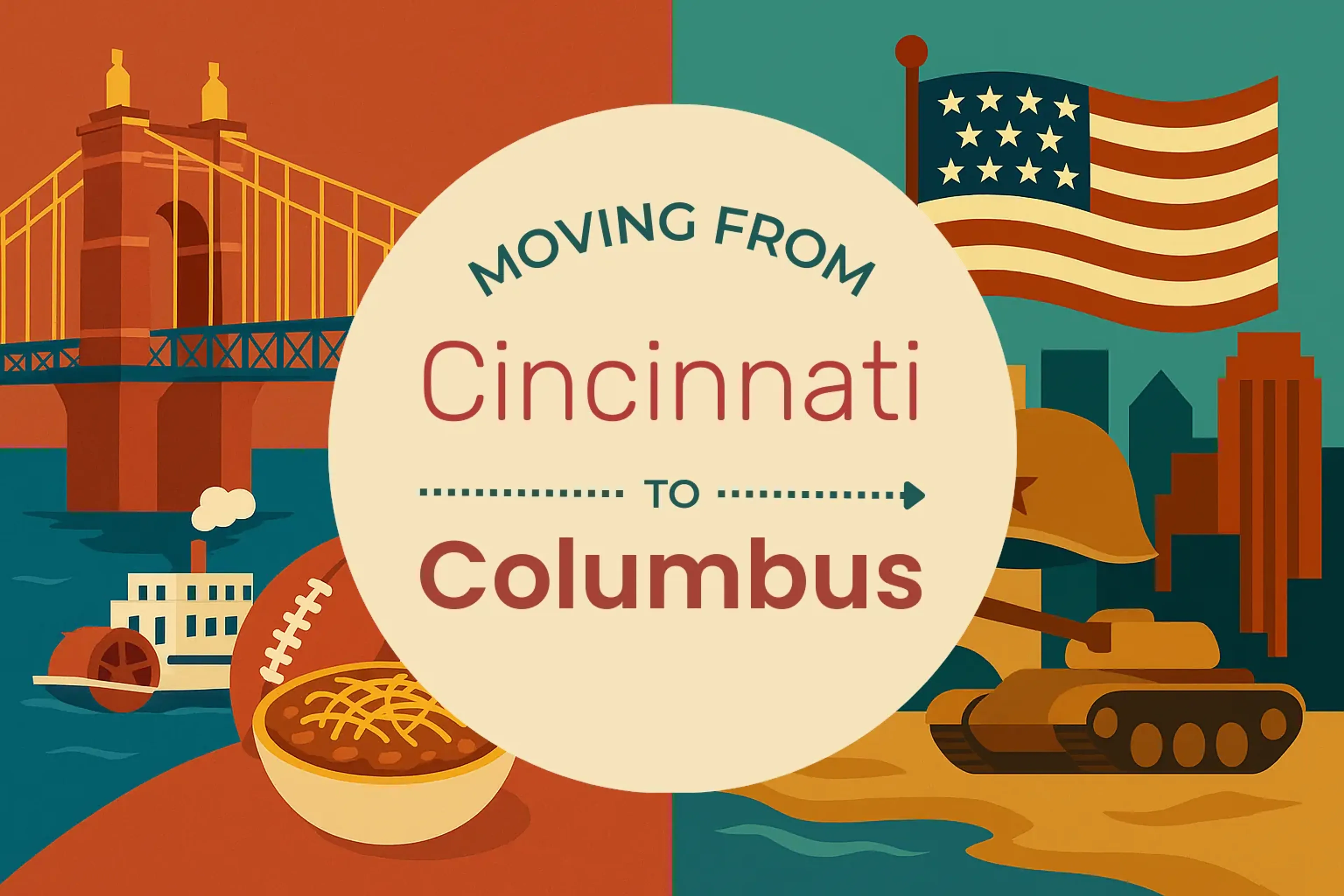 Side-by-side comparison of Cincinnati to Columbus moving companies