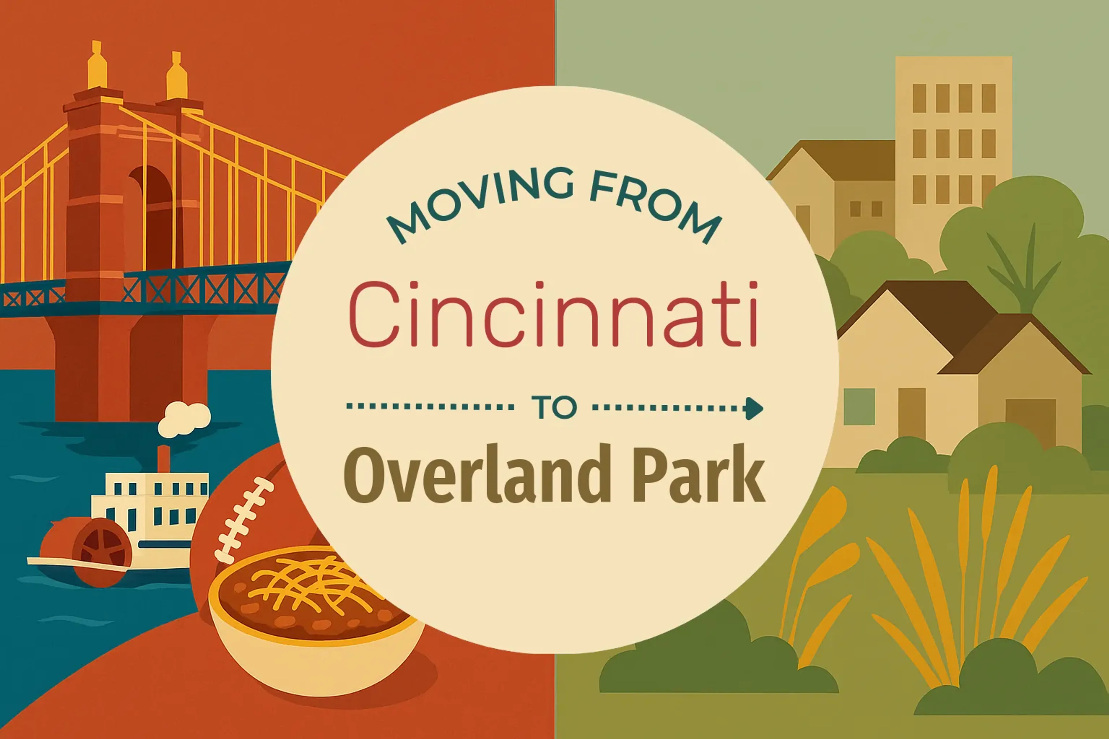 Side-by-side comparison of Cincinnati to Overland Park moving companies