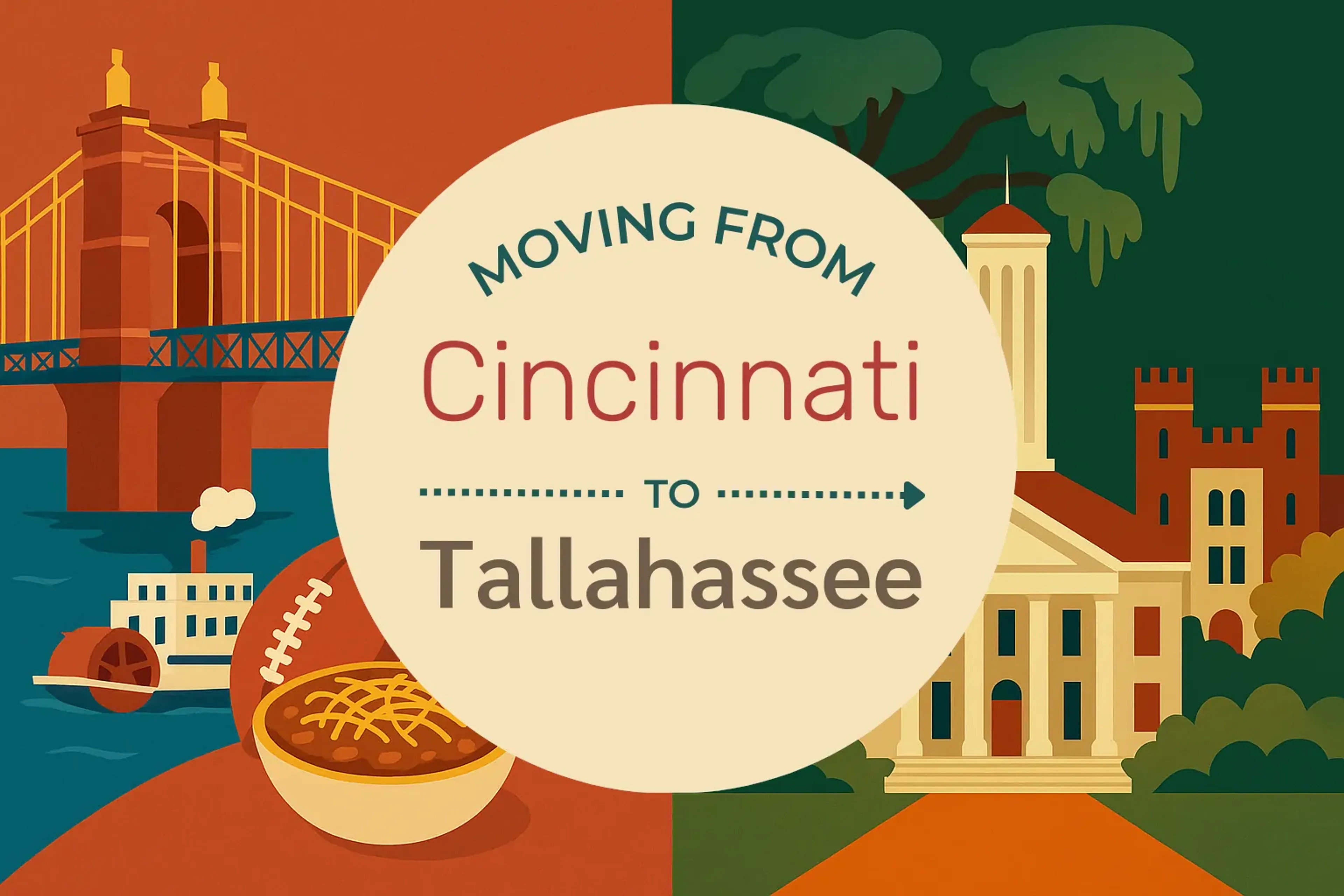 Side-by-side comparison of Cincinnati to Tallahassee moving companies