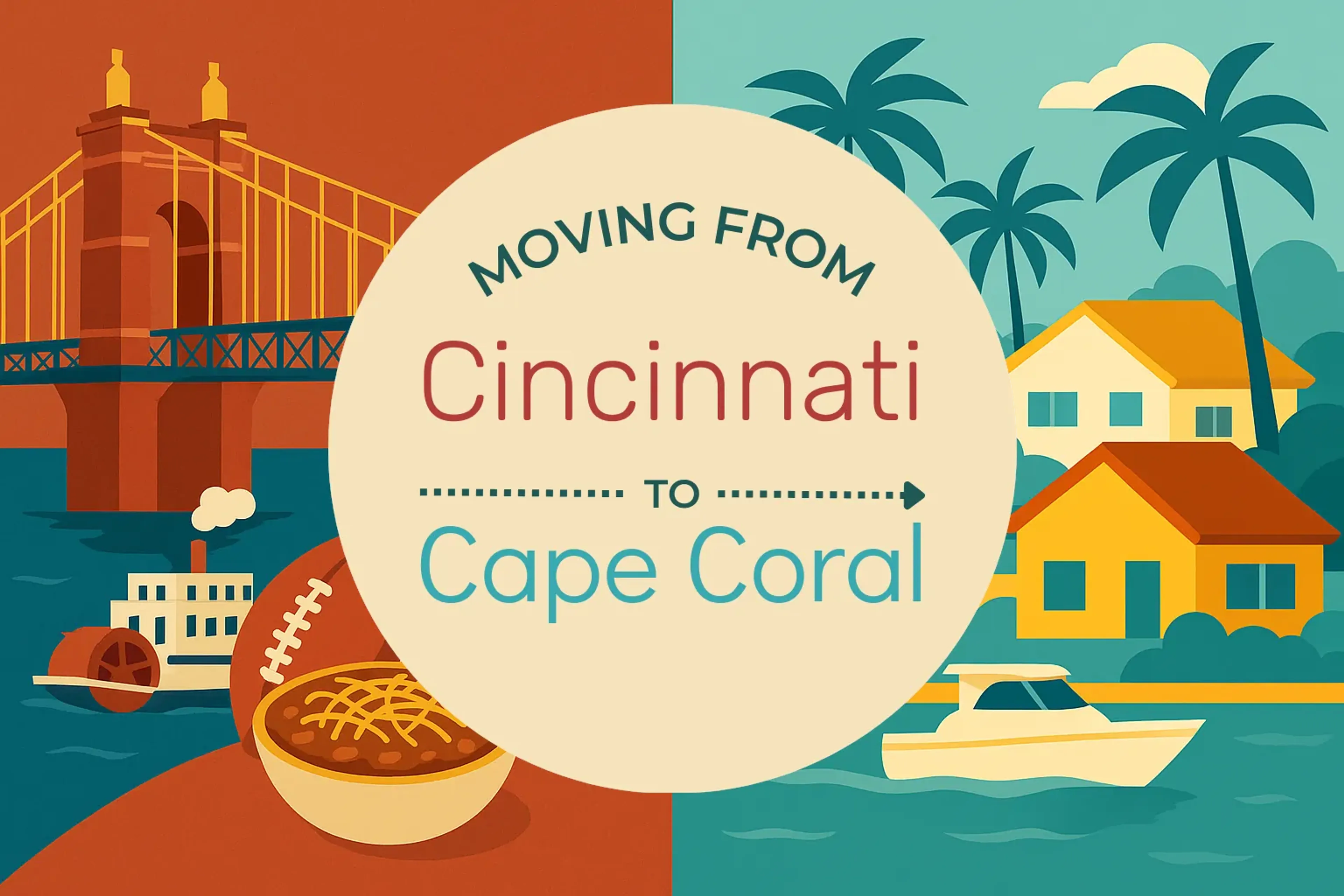 Side-by-side comparison of Cincinnati to Cape Coral moving companies