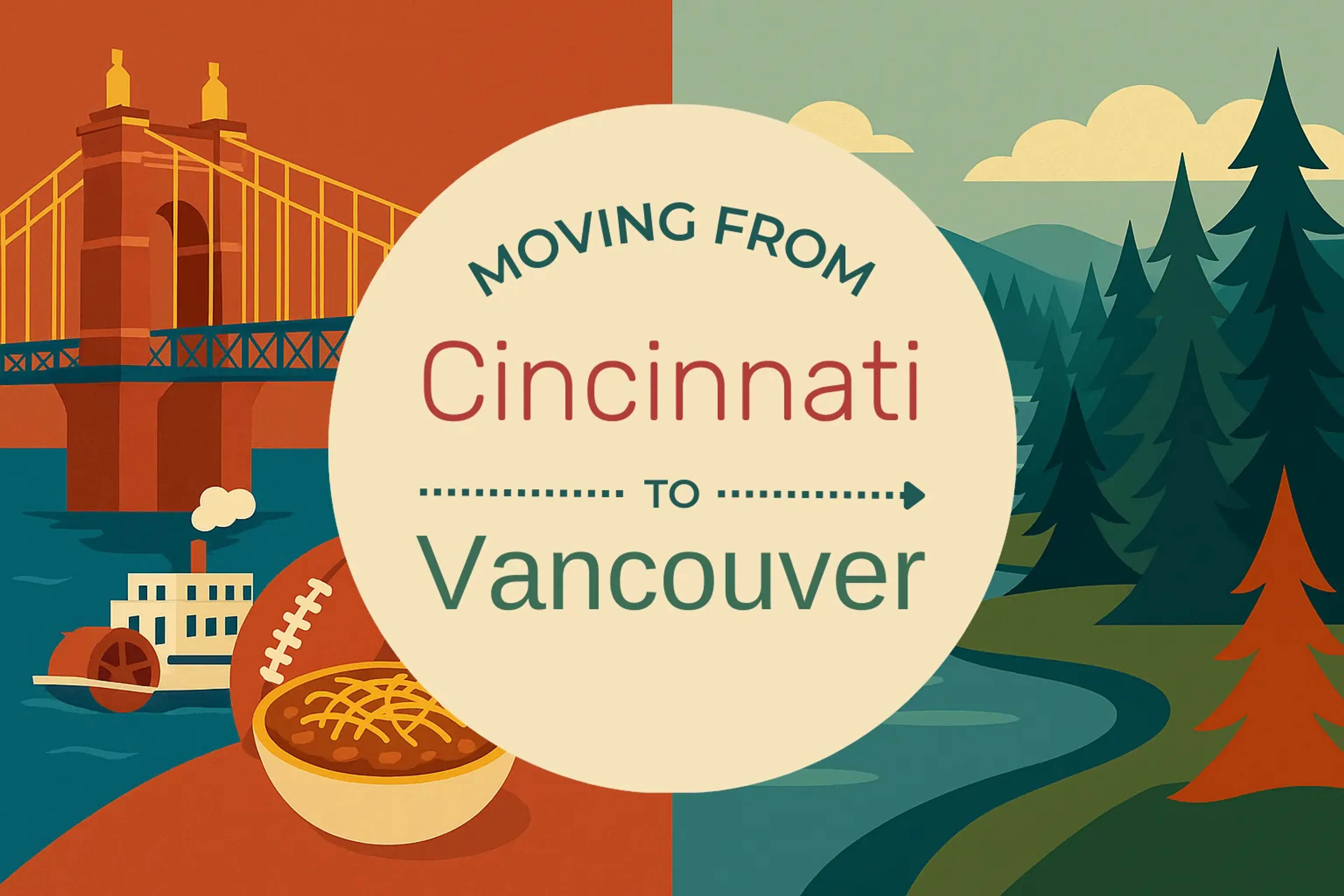 Side-by-side comparison of Cincinnati to Vancouver moving companies