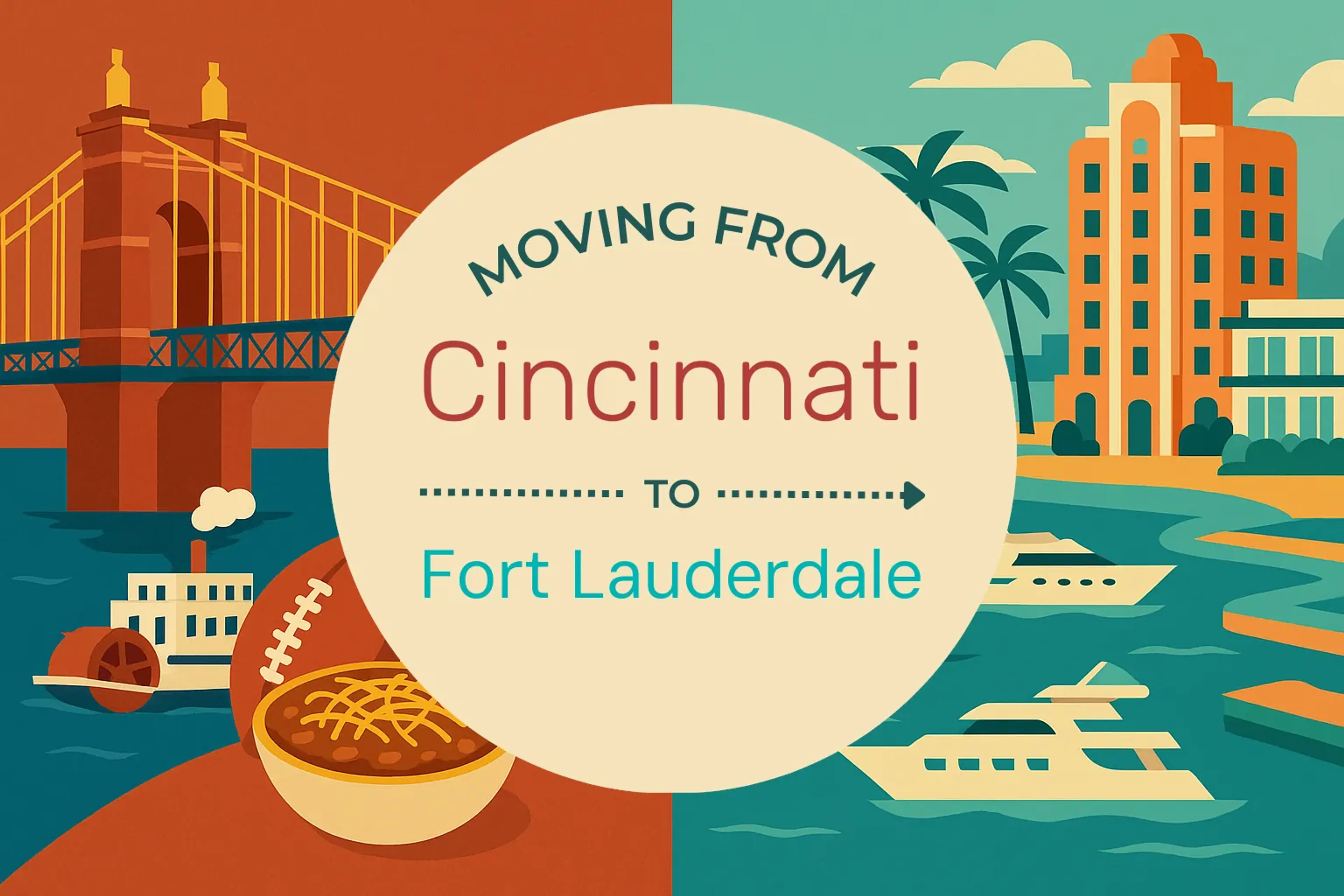 Side-by-side comparison of Cincinnati to Fort Lauderdale moving companies