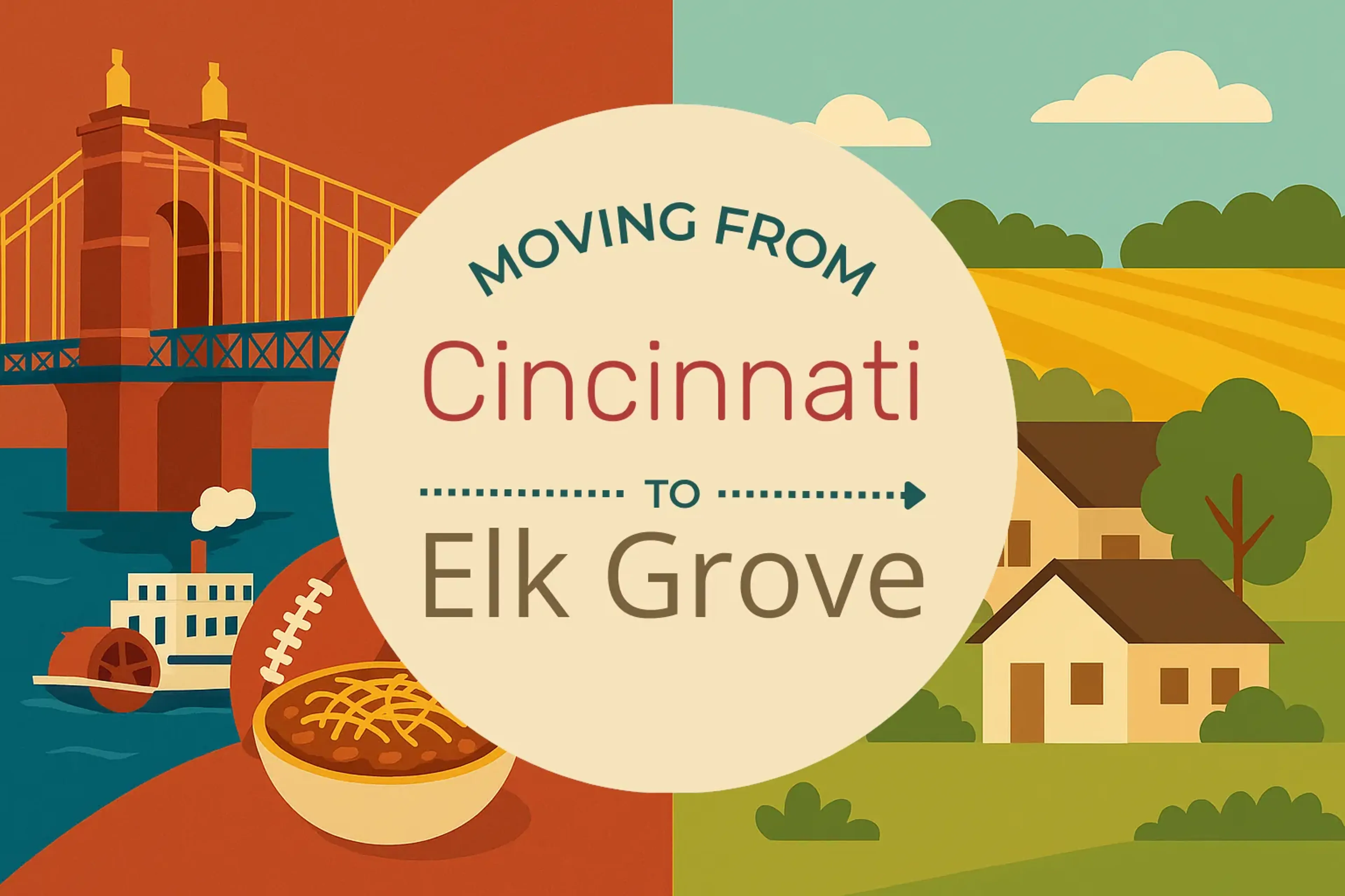 Side-by-side comparison of Cincinnati to Elk Grove moving companies