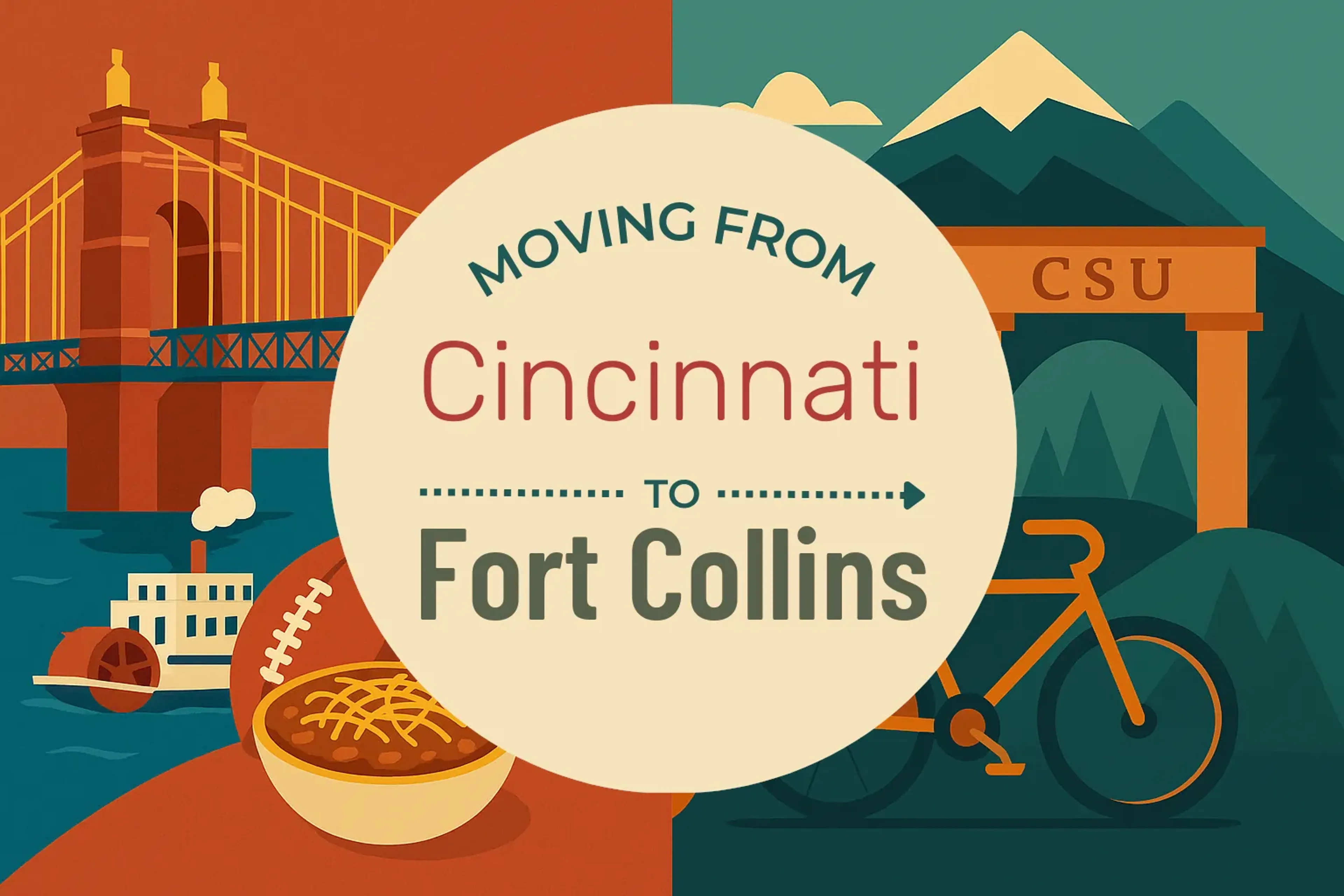 Side-by-side comparison of Cincinnati to Fort Collins moving companies