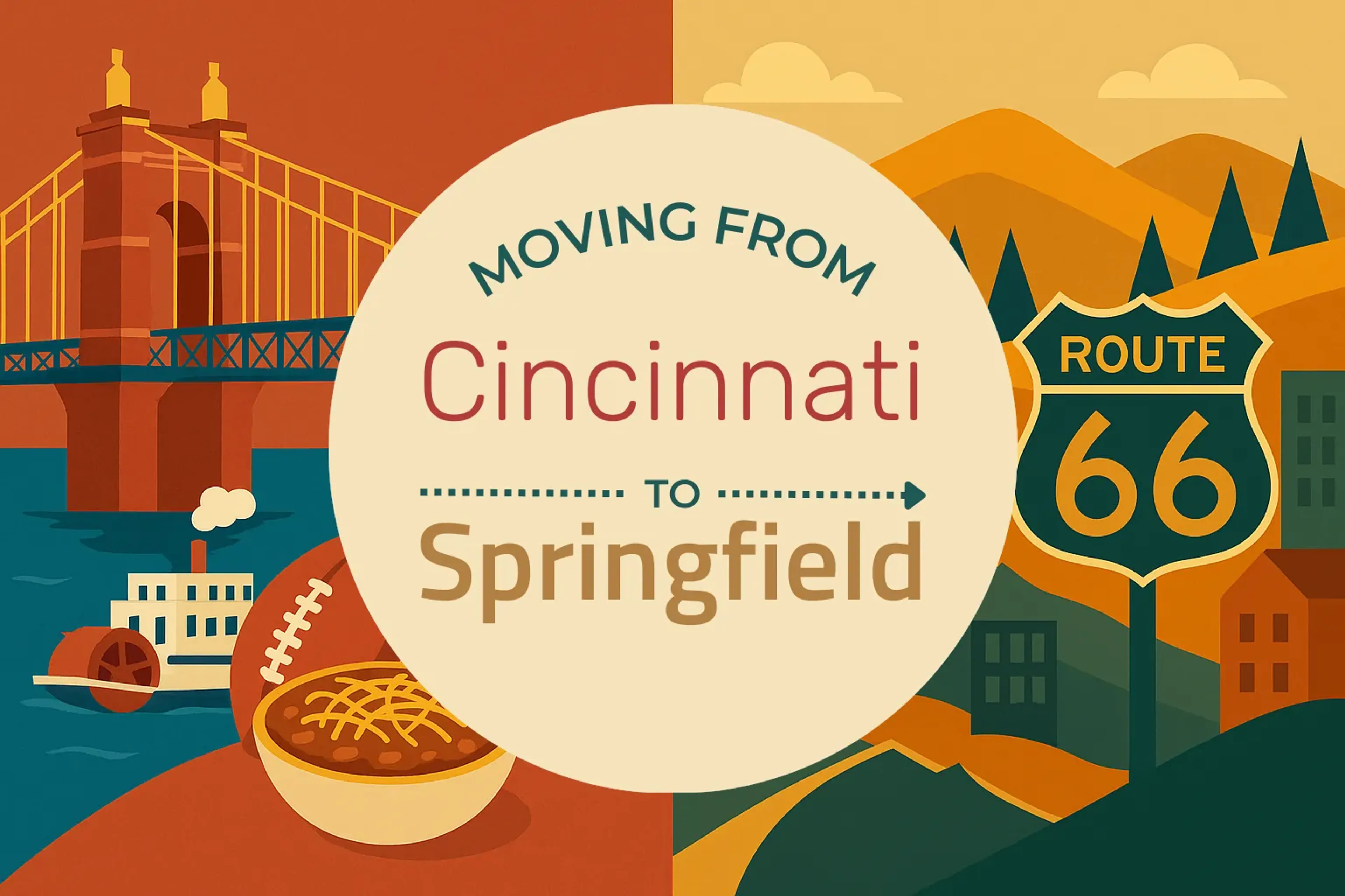 Side-by-side comparison of Cincinnati to Springfield moving companies