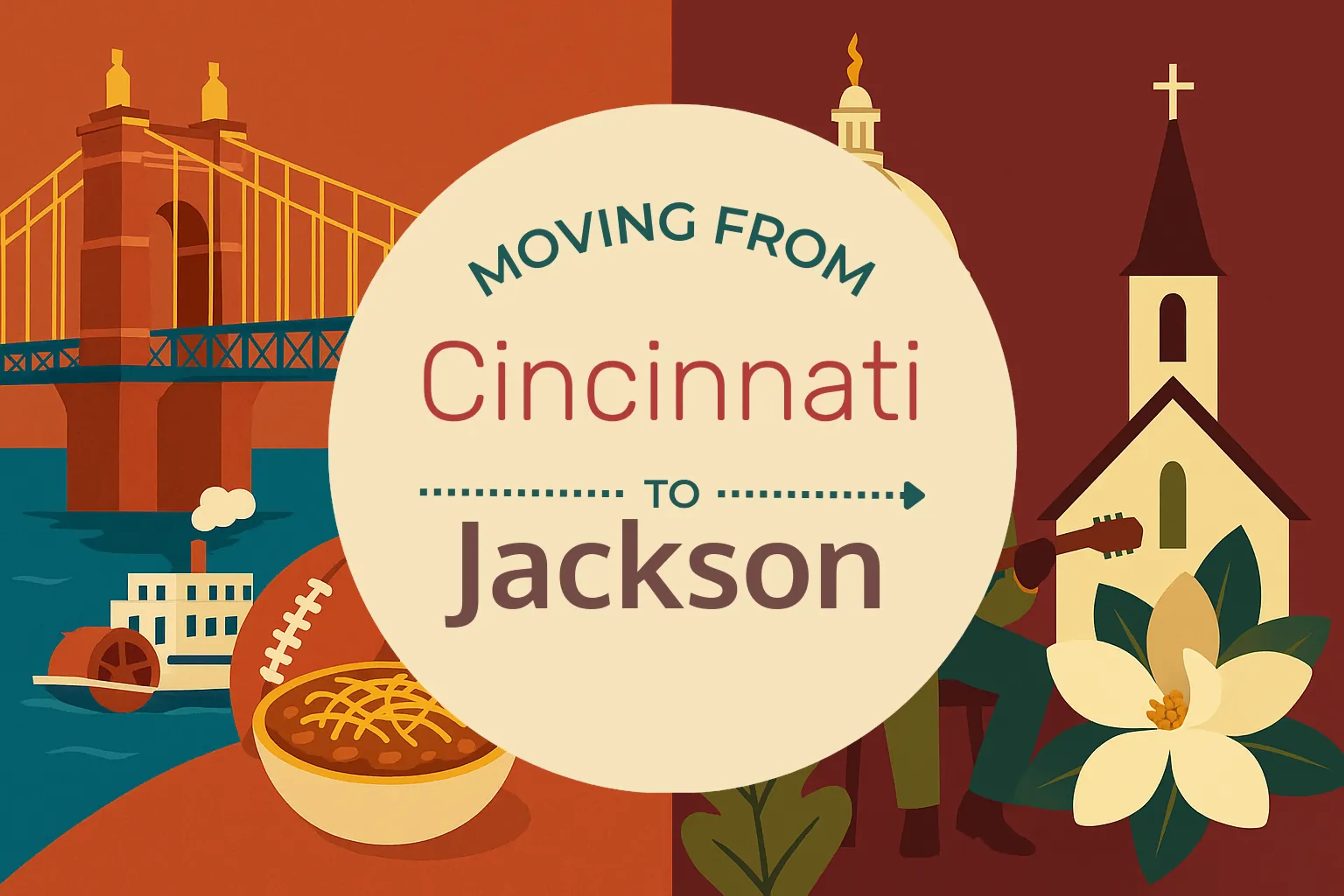 Side-by-side comparison of Cincinnati to Jackson moving companies