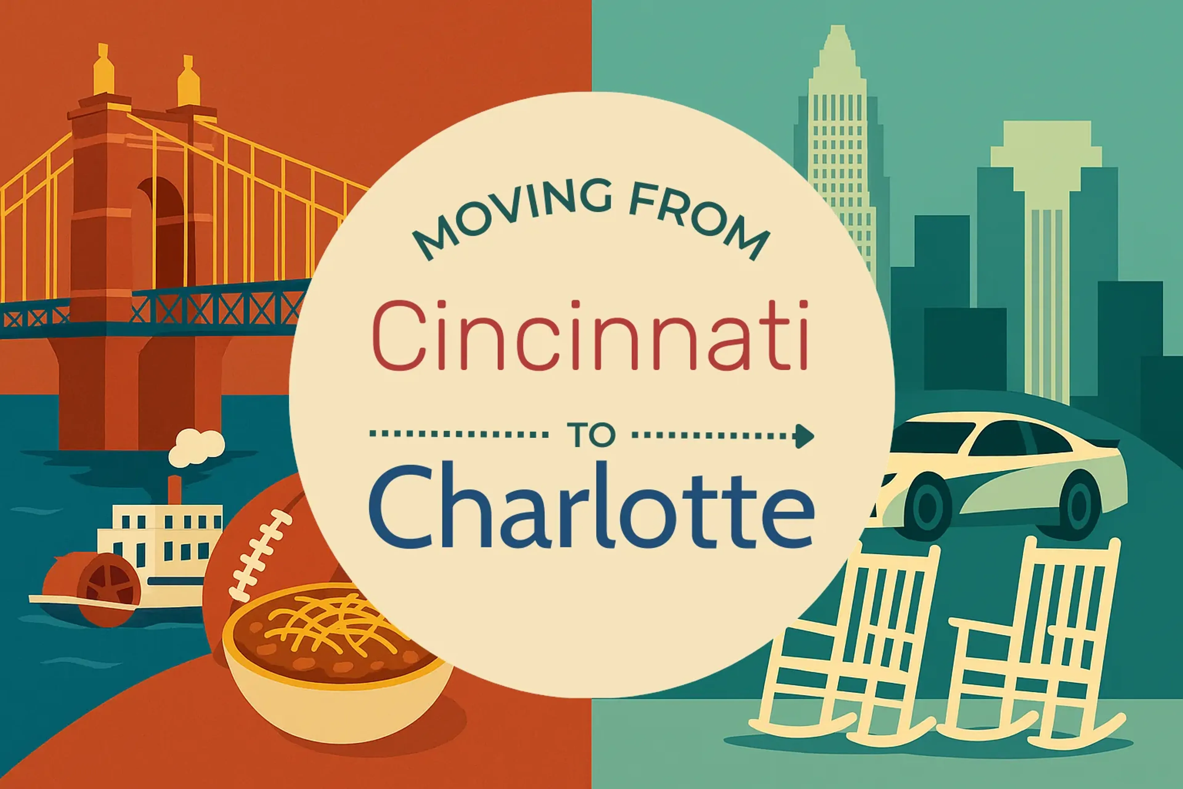 Side-by-side comparison of Cincinnati to Charlotte moving companies