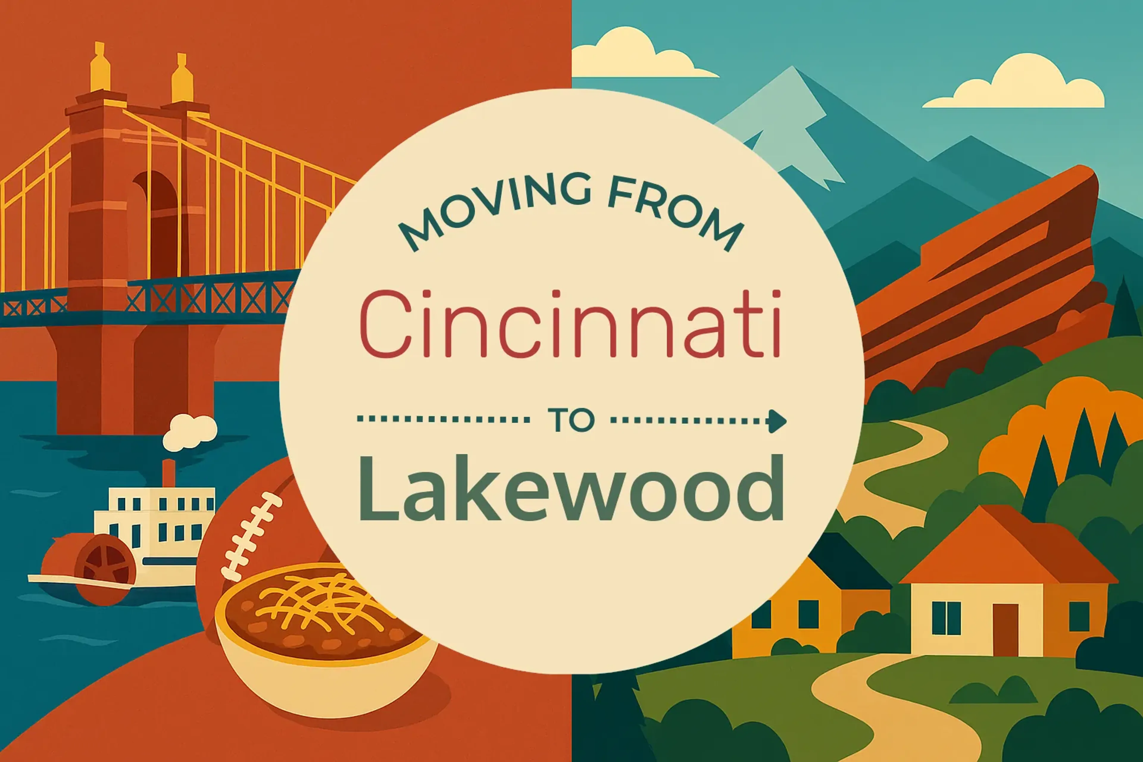 Side-by-side comparison of Cincinnati to Lakewood moving companies