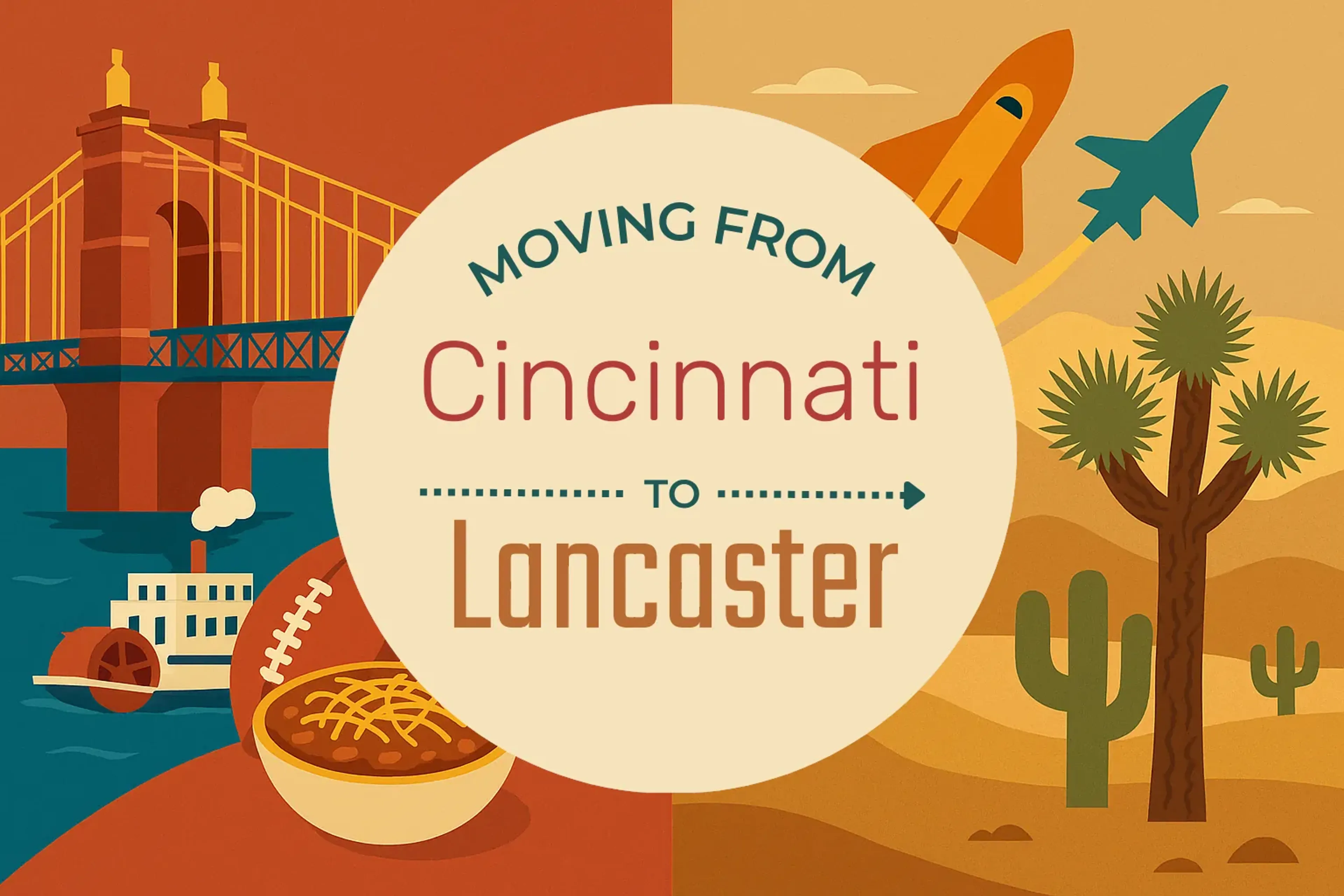 Side-by-side comparison of Cincinnati to Lancaster moving companies