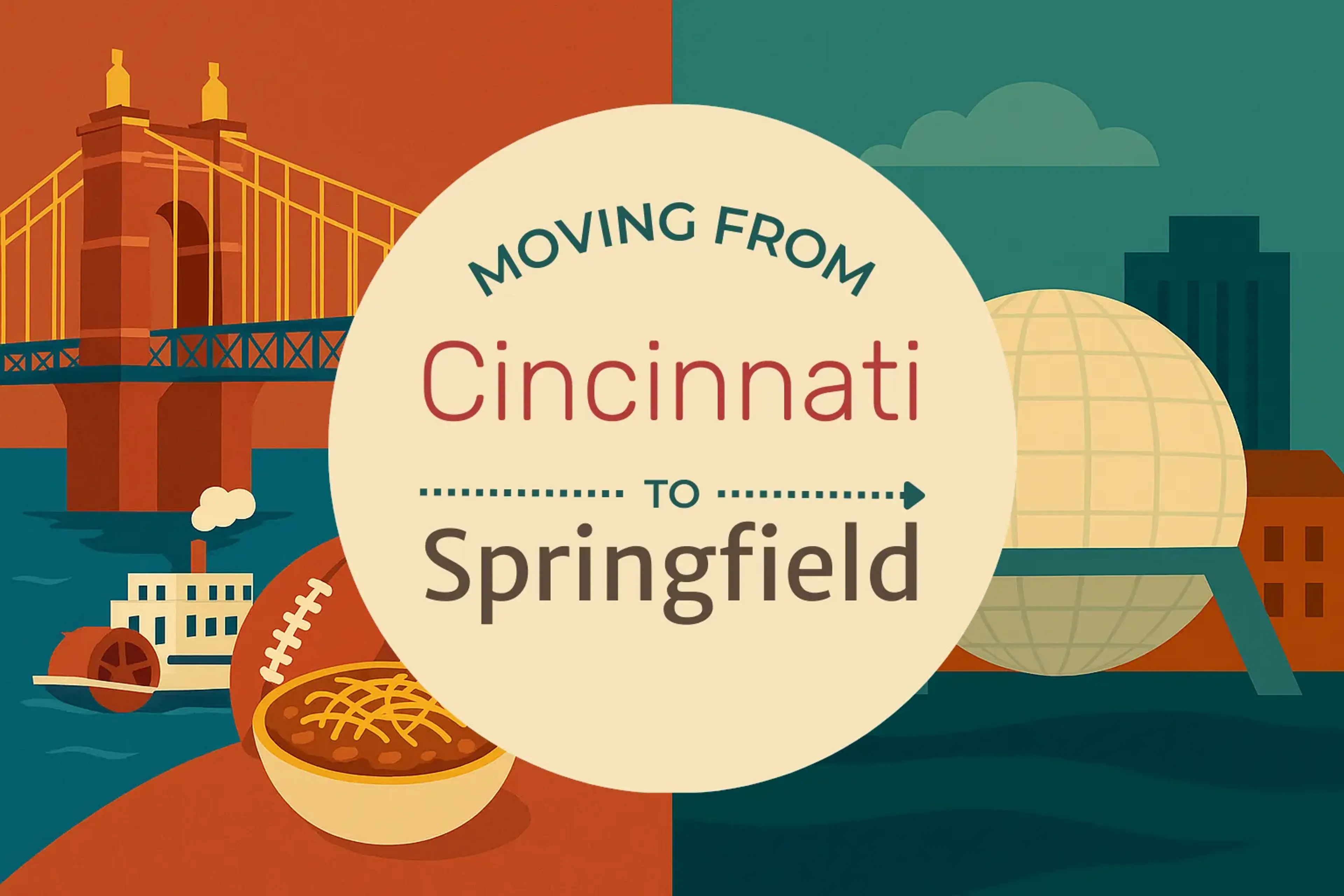 Side-by-side comparison of Cincinnati to Springfield moving companies