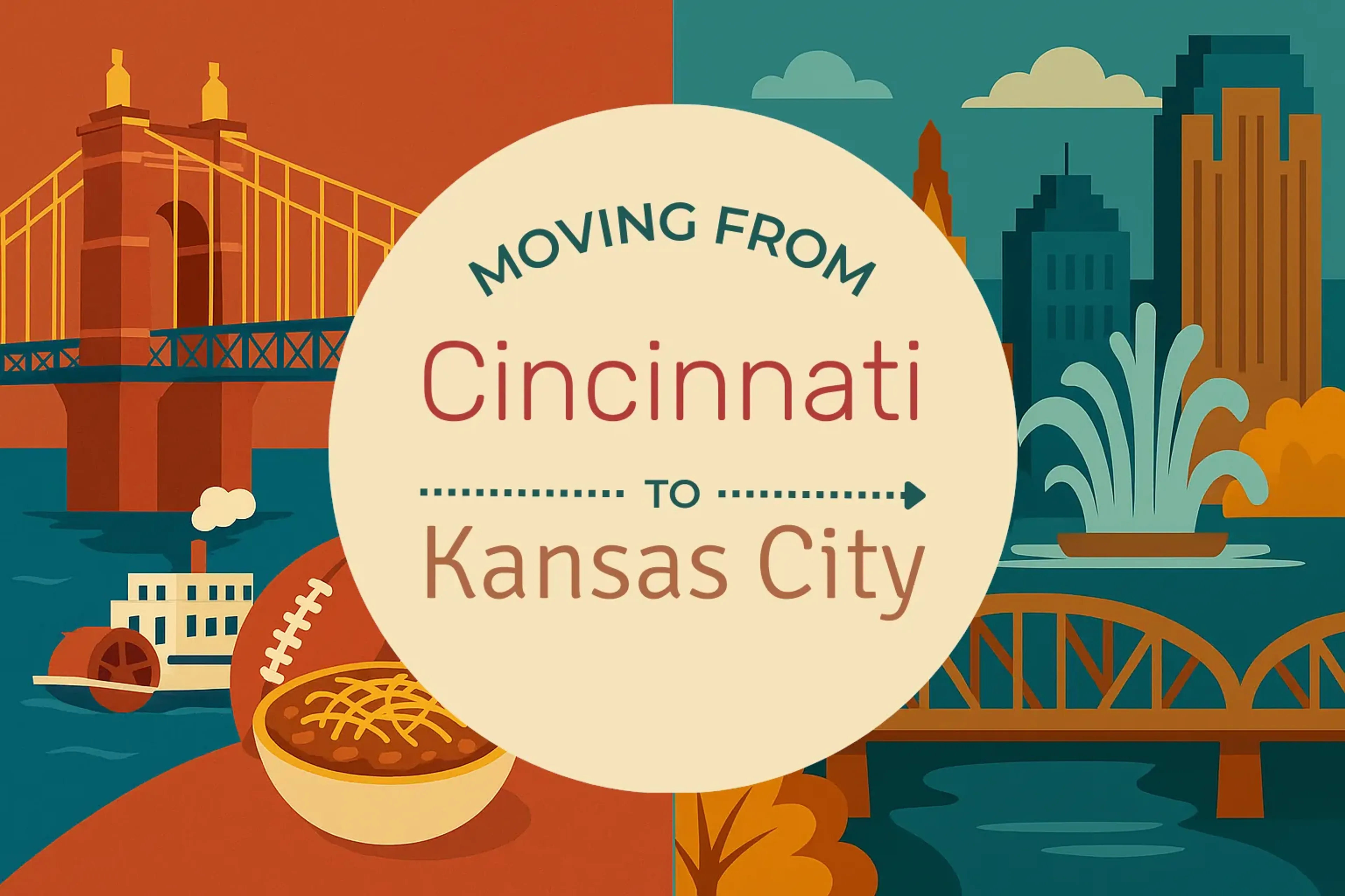 Side-by-side comparison of Cincinnati to Kansas City moving companies
