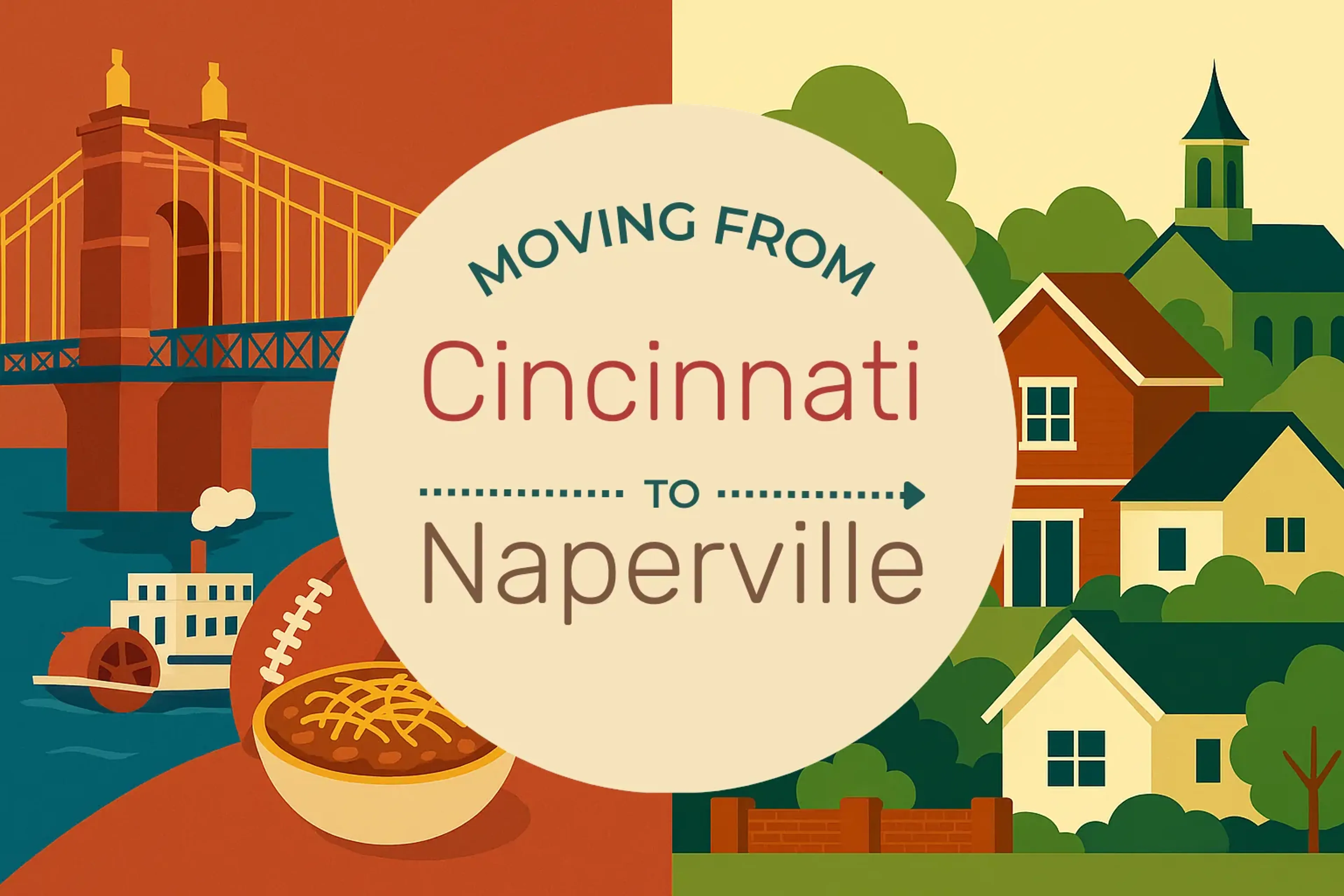 Side-by-side comparison of Cincinnati to Naperville moving companies