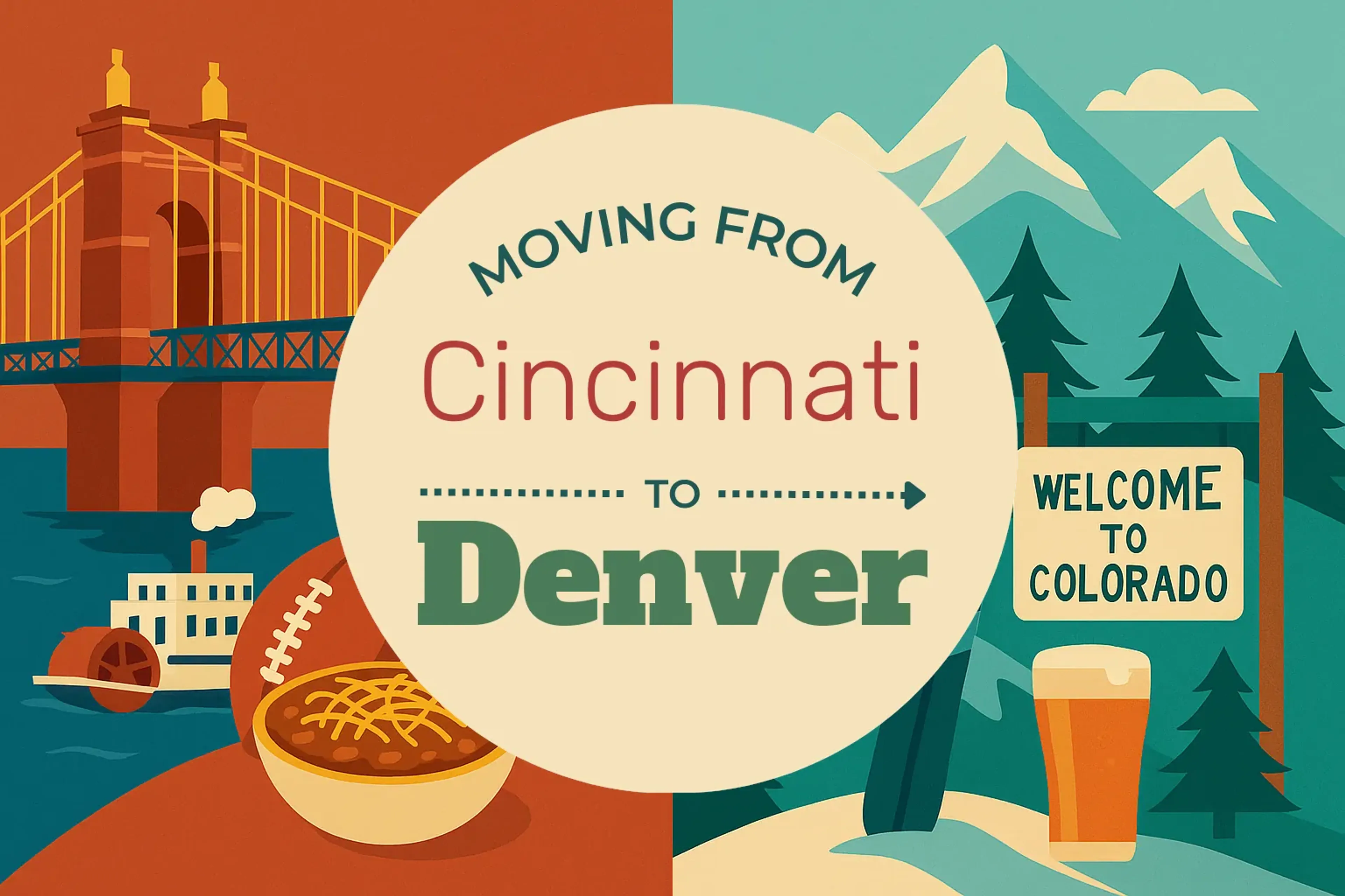 Side-by-side comparison of Cincinnati to Denver moving companies