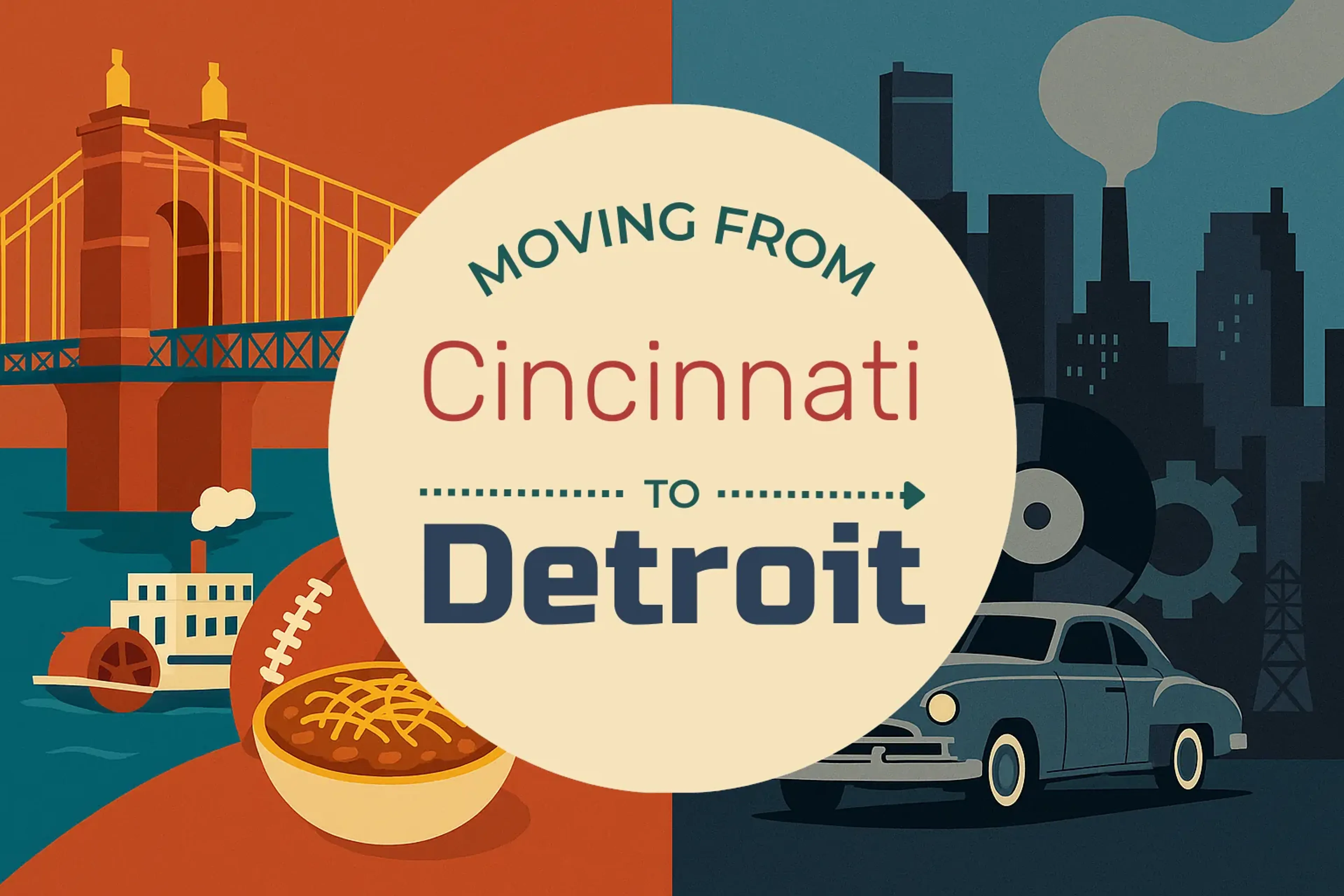 Side-by-side comparison of Cincinnati to Detroit moving companies