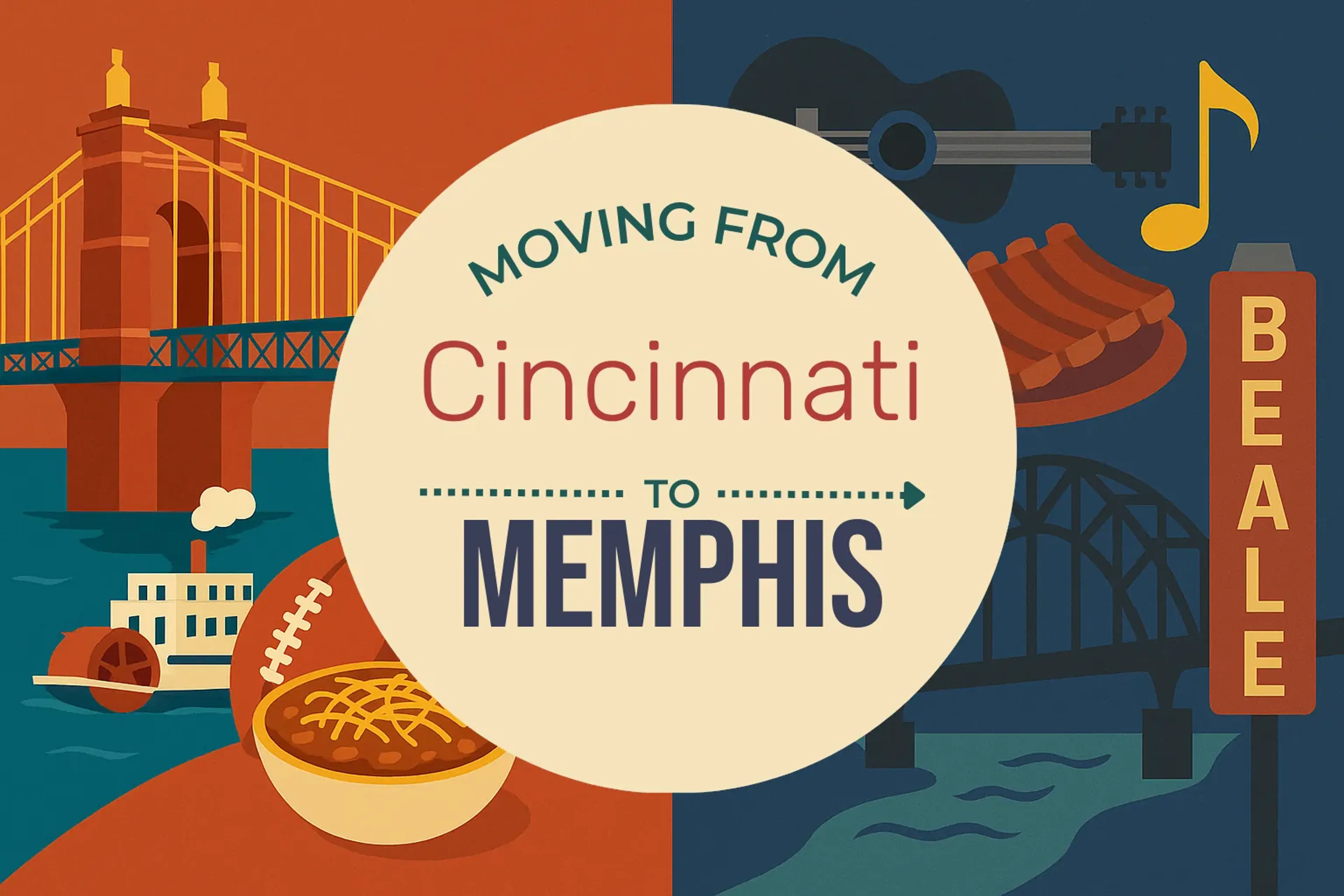 Side-by-side comparison of Cincinnati to Memphis moving companies