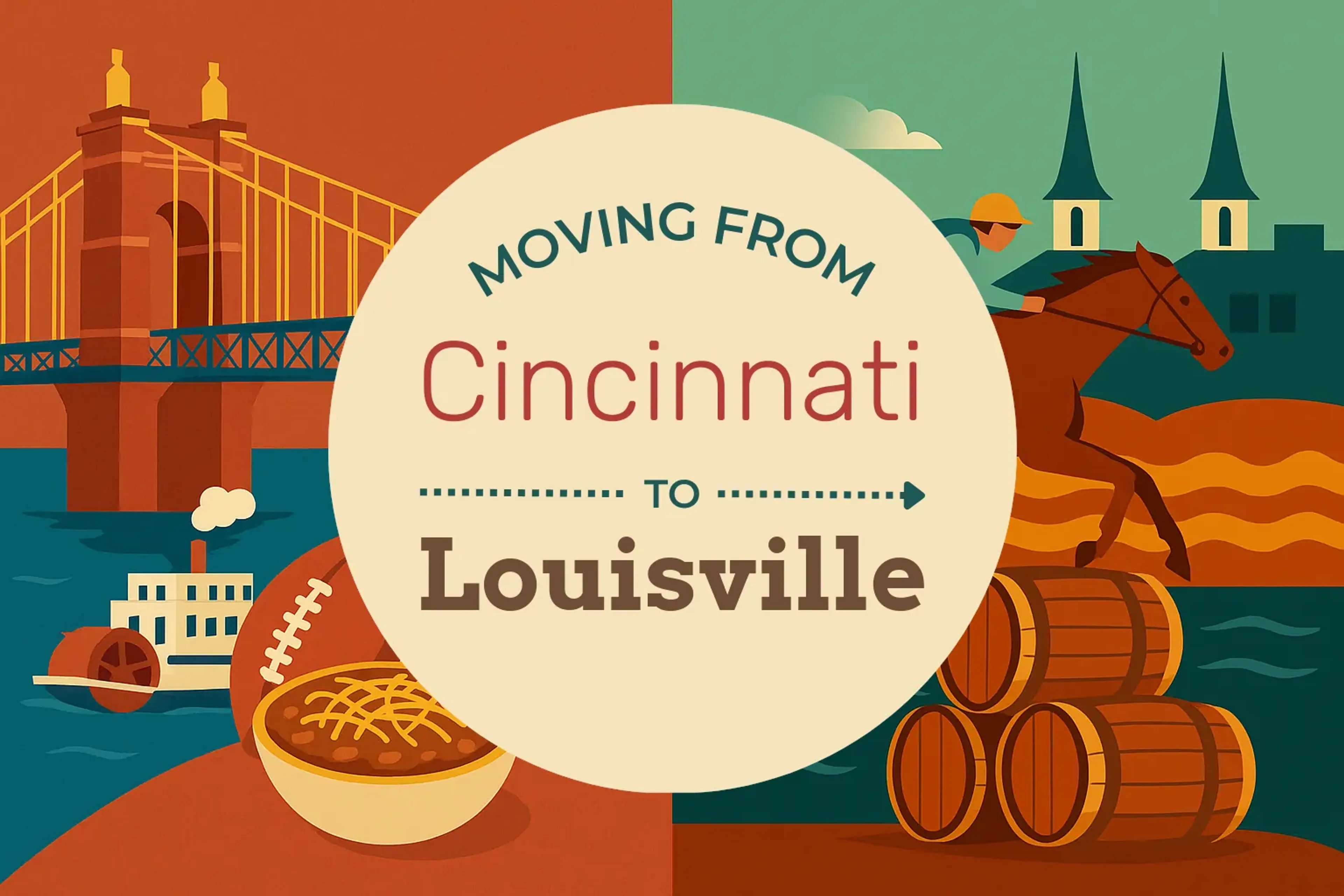 Side-by-side comparison of Cincinnati to Louisville moving companies
