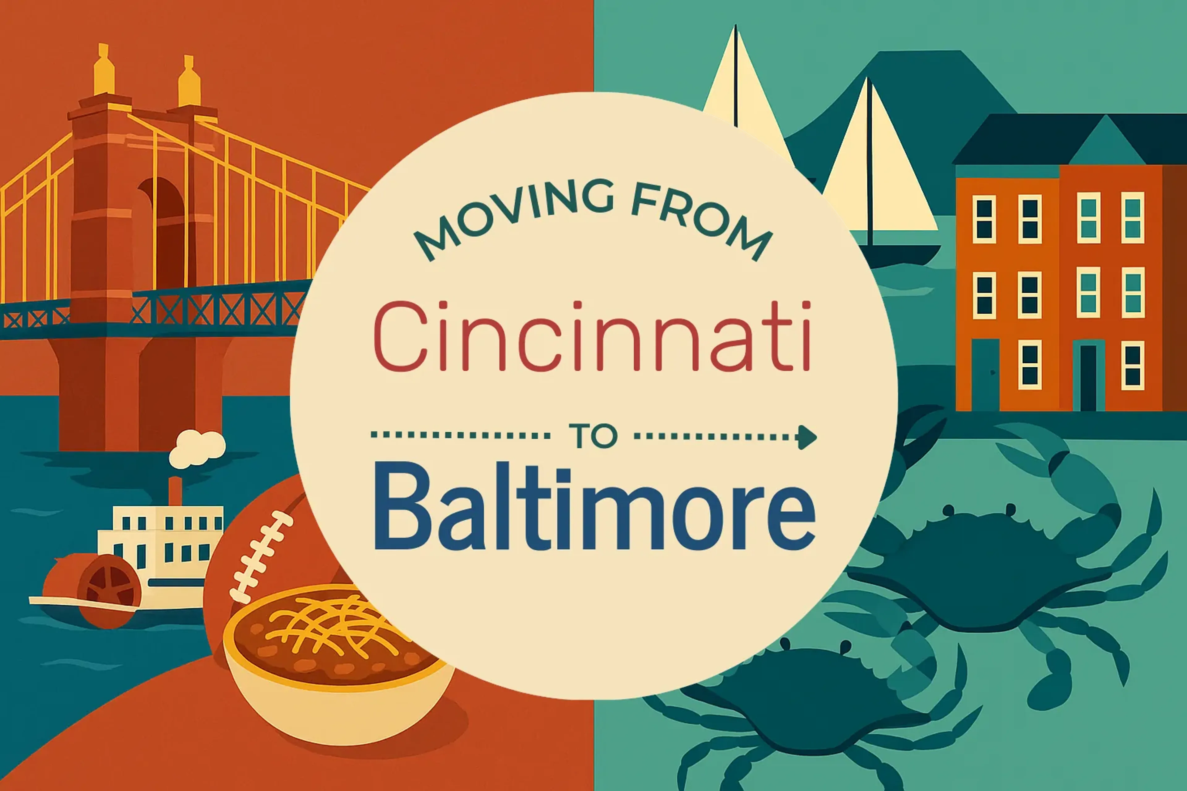 Side-by-side comparison of Cincinnati to Baltimore moving companies