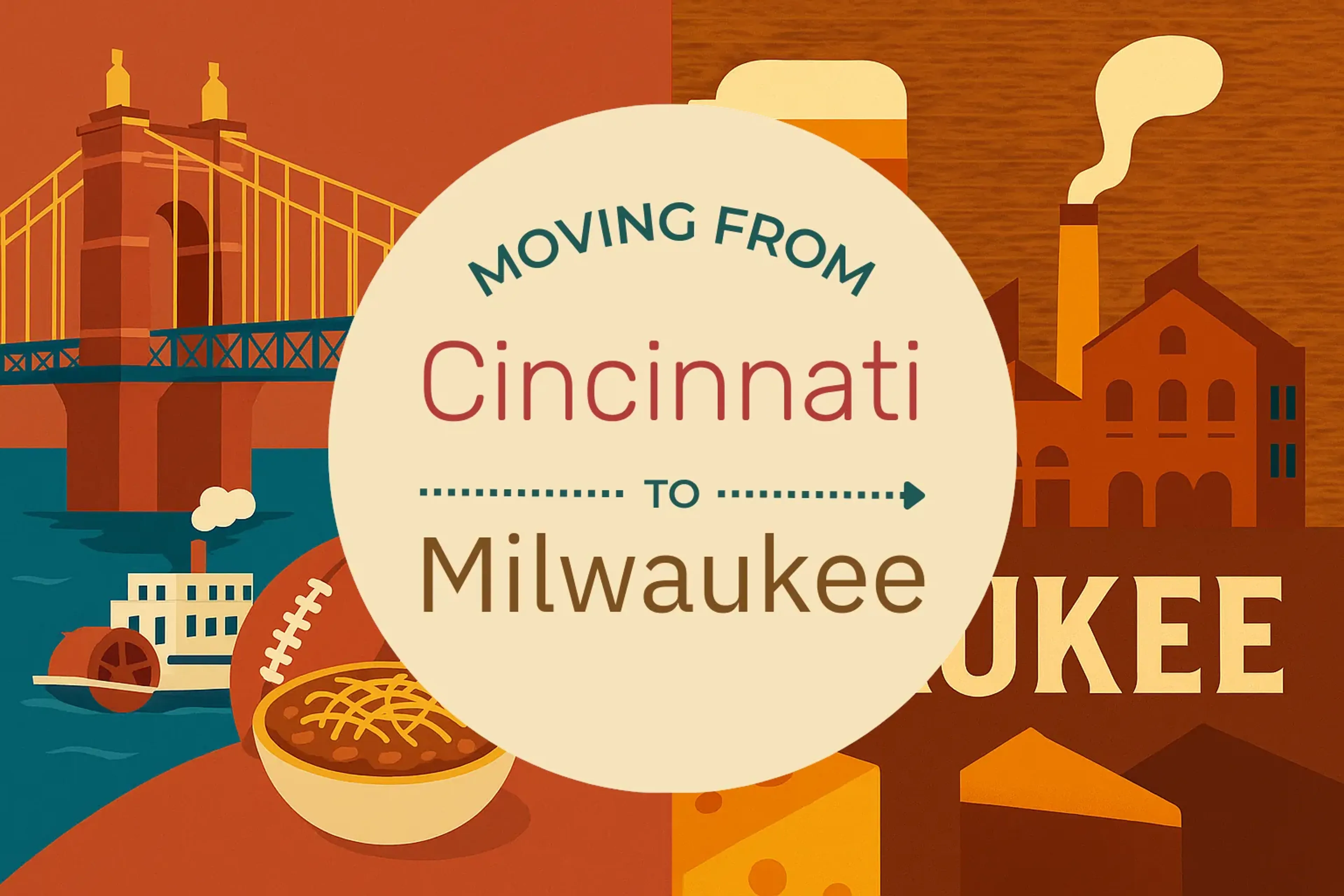 Side-by-side comparison of Cincinnati to Milwaukee moving companies