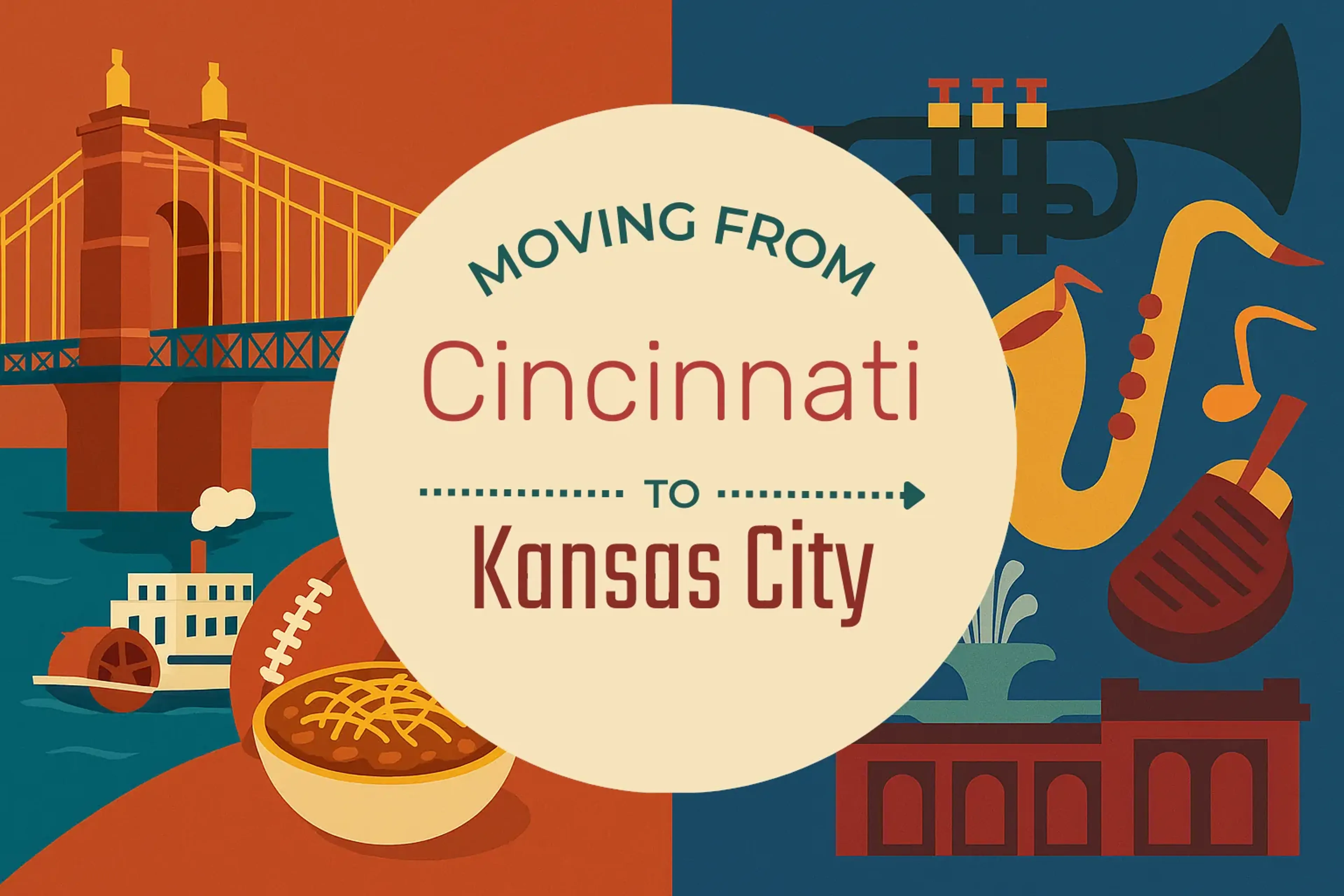 Side-by-side comparison of Cincinnati to Kansas City moving companies