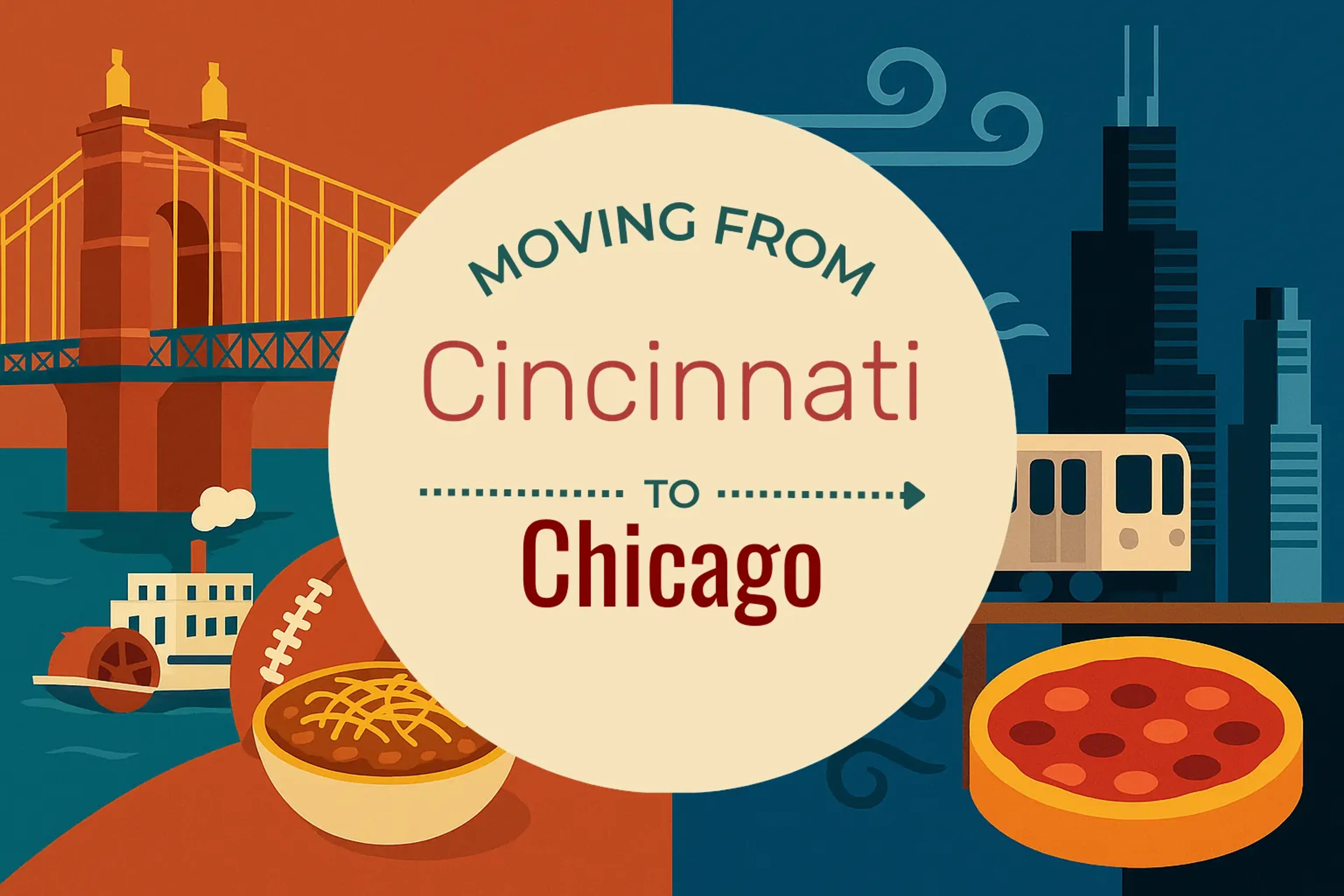 Side-by-side comparison of Cincinnati to Chicago moving companies