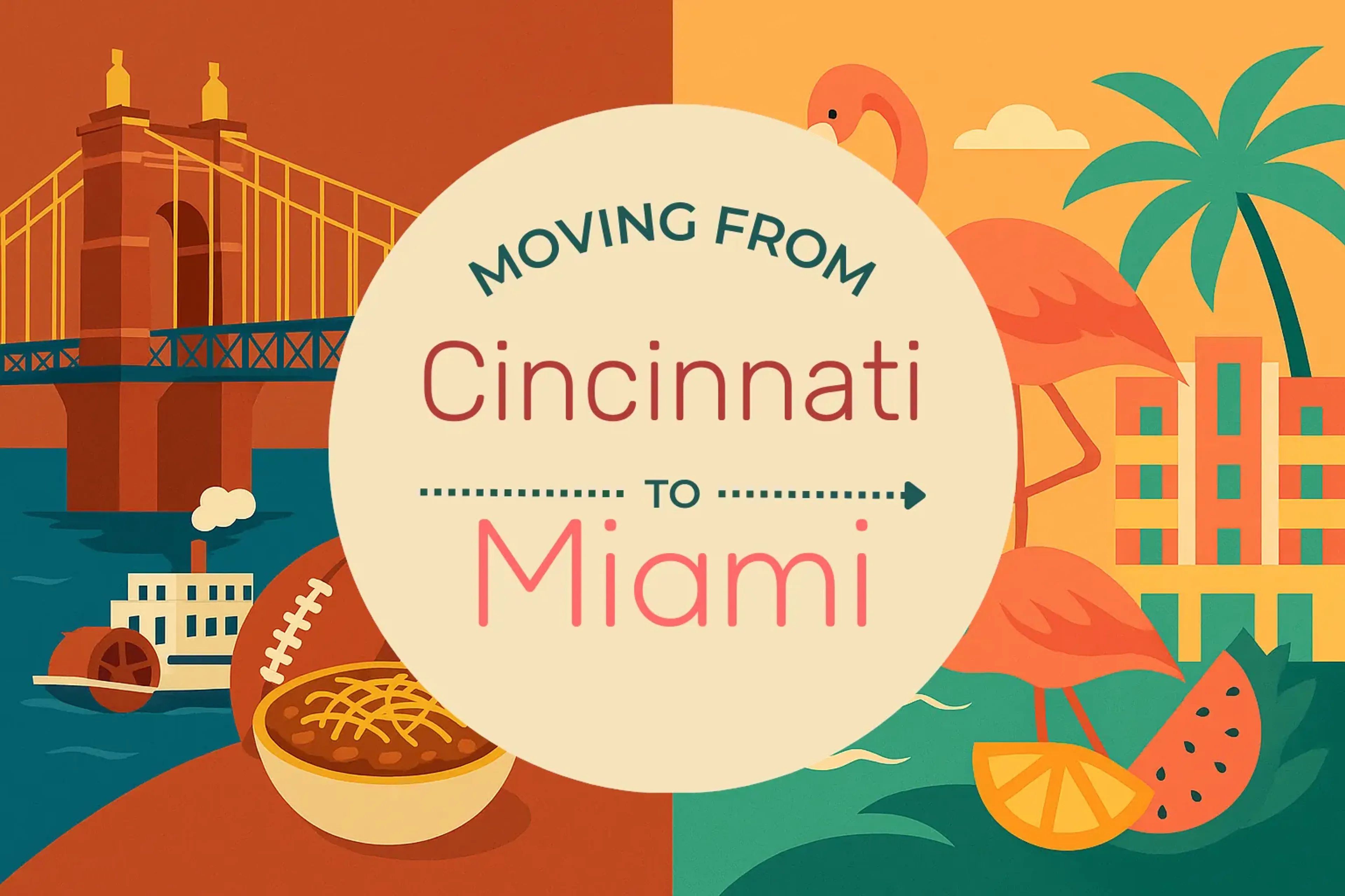 Side-by-side comparison of Cincinnati to Miami moving companies