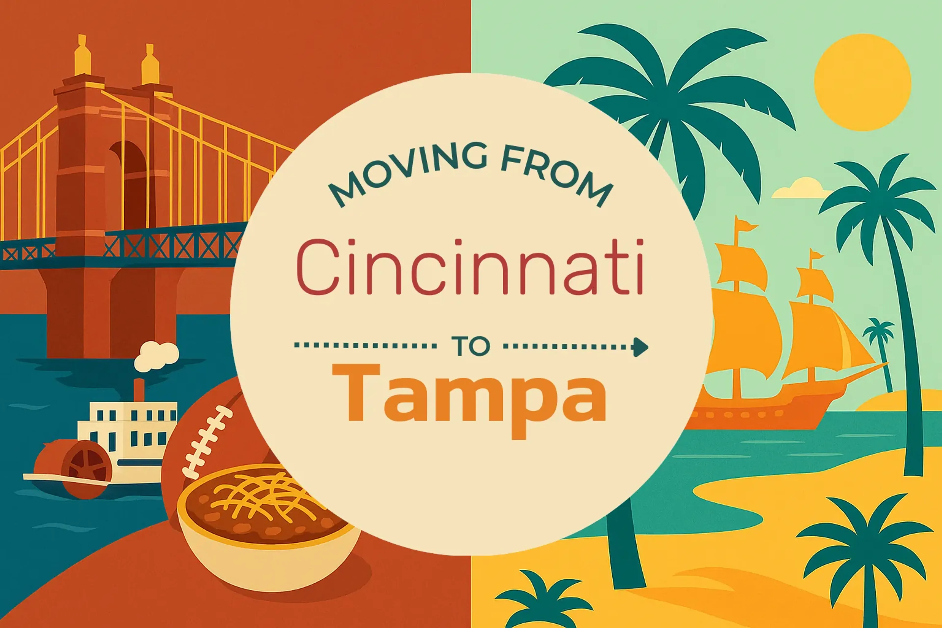 Side-by-side comparison of Cincinnati to Tampa moving companies