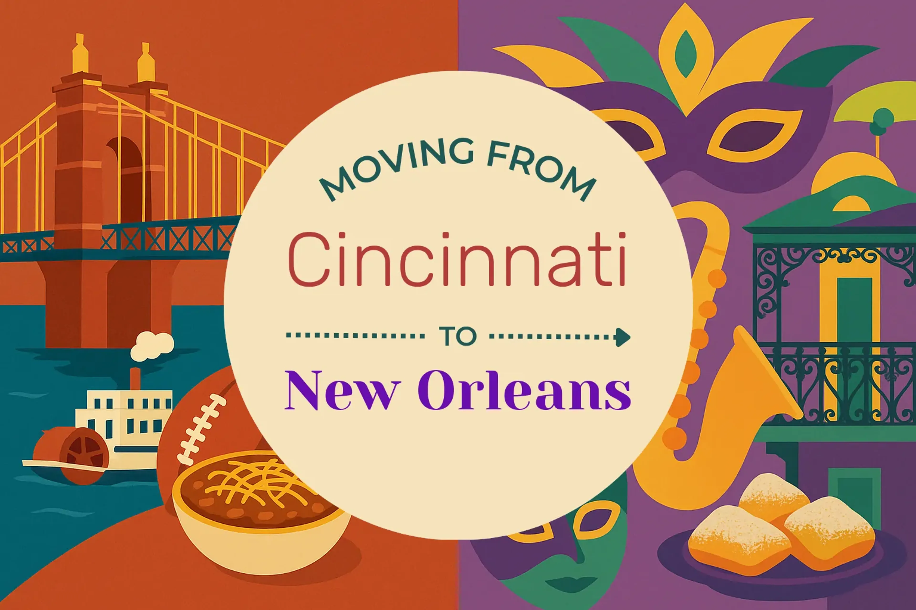 Side-by-side comparison of Cincinnati to New Orleans moving companies