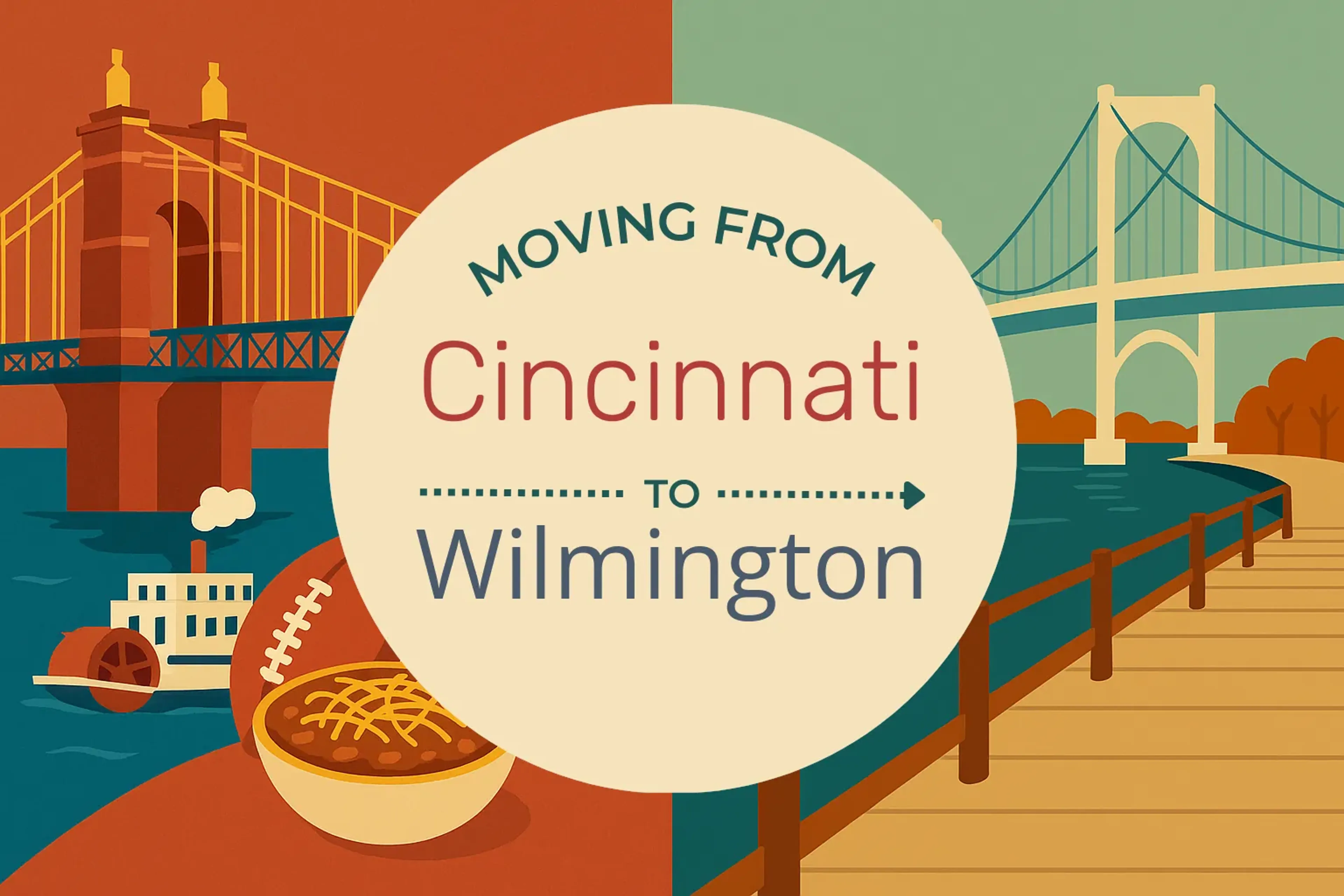 Side-by-side comparison of Cincinnati to Wilmington moving companies