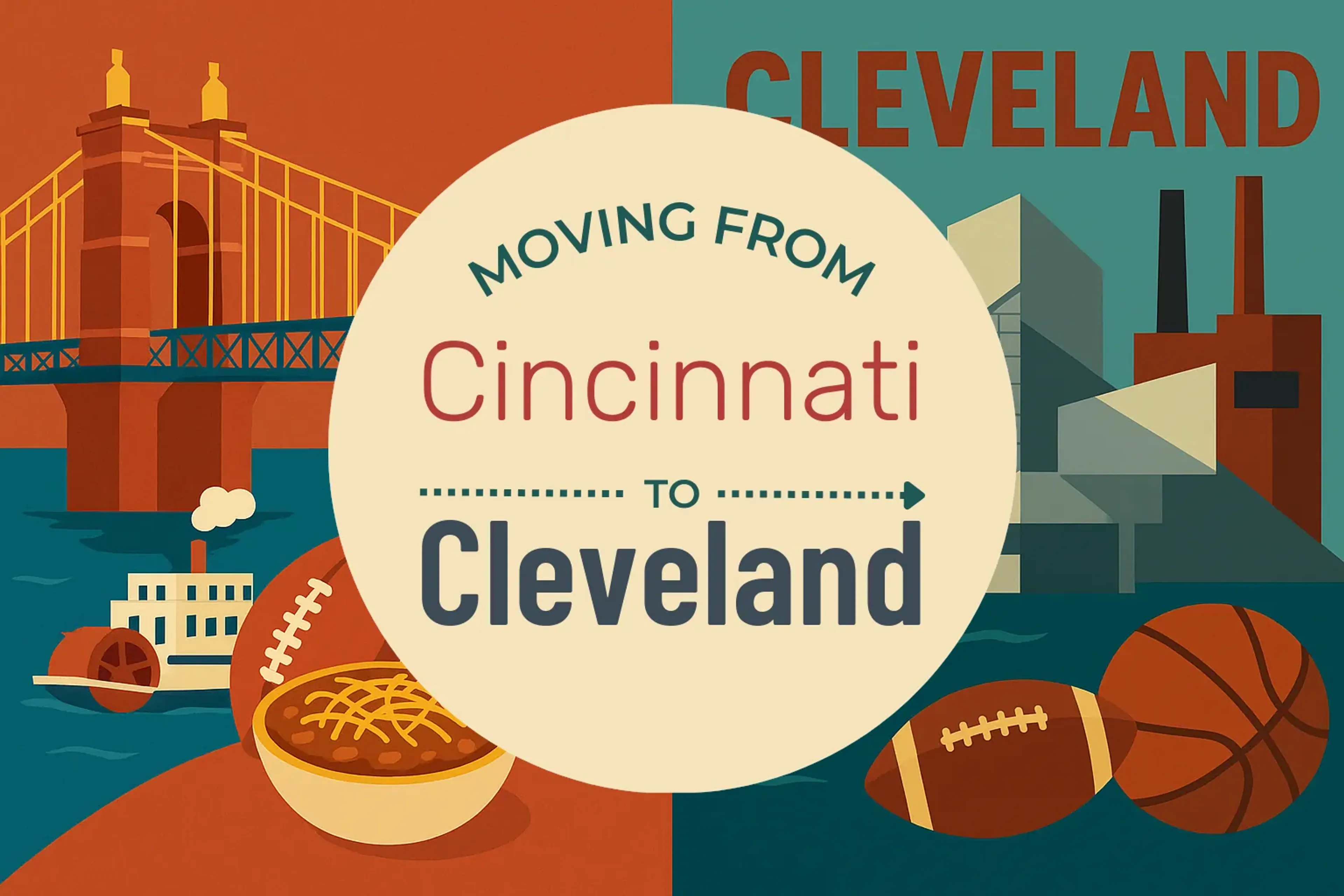 Side-by-side comparison of Cincinnati to Cleveland moving companies
