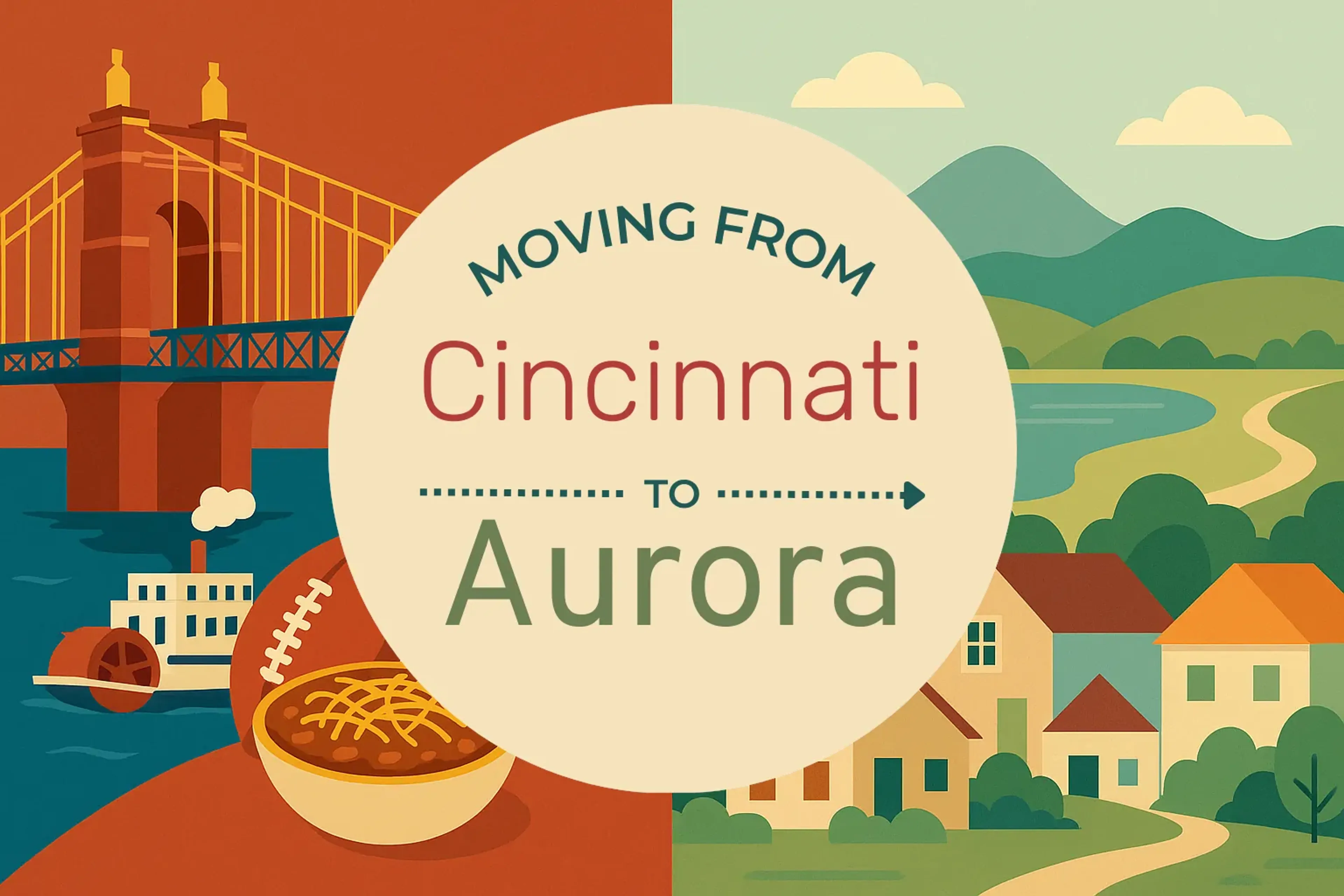 Side-by-side comparison of Cincinnati to Aurora moving companies