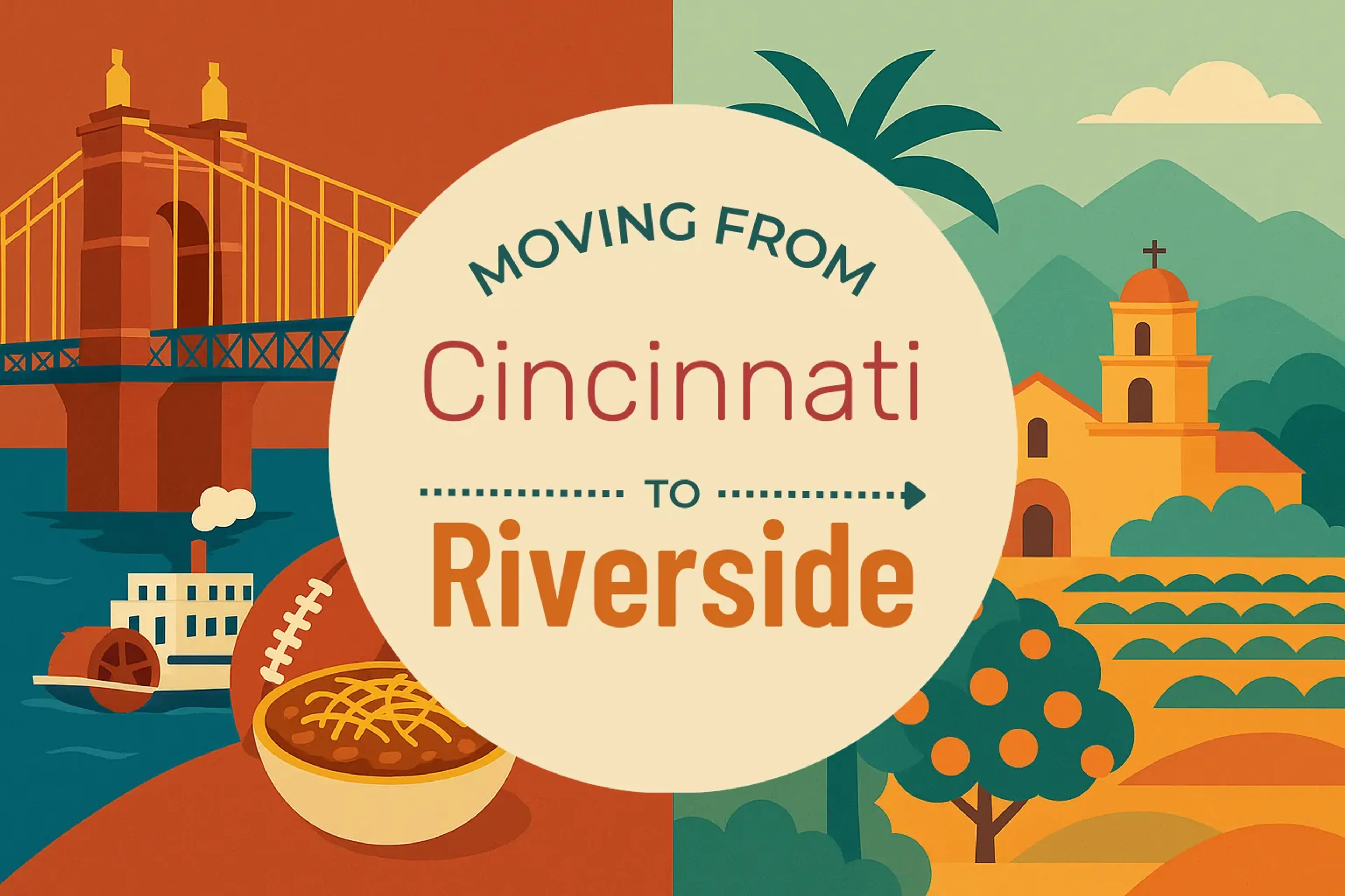 Side-by-side comparison of Cincinnati to Riverside moving companies