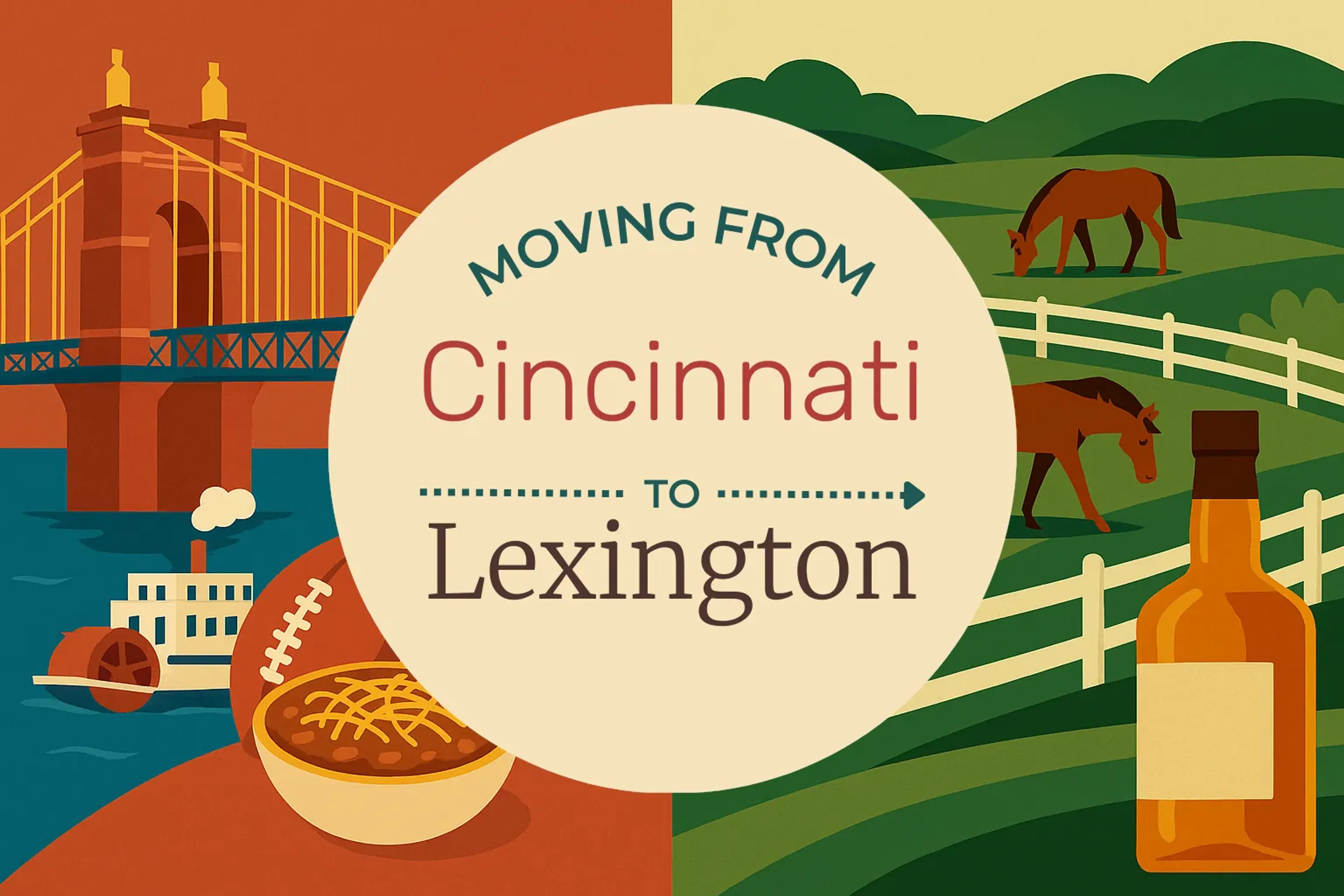Side-by-side comparison of Cincinnati to Lexington moving companies
