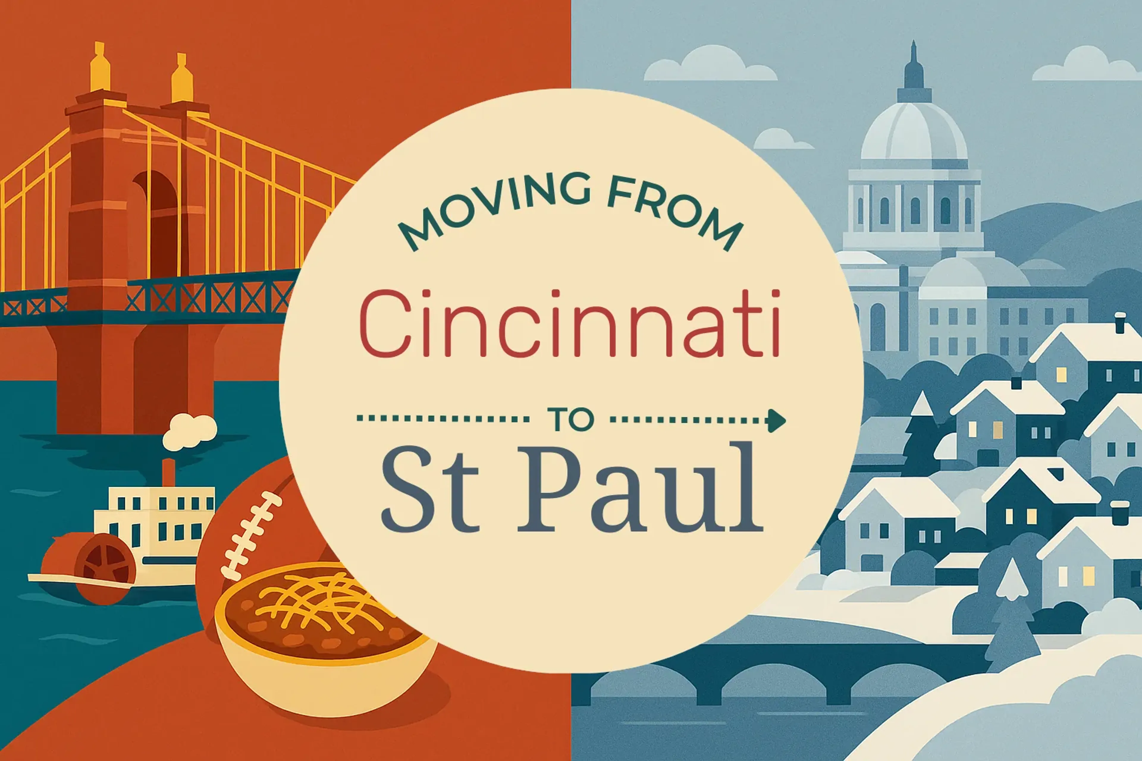 Side-by-side comparison of Cincinnati to St. Paul moving companies