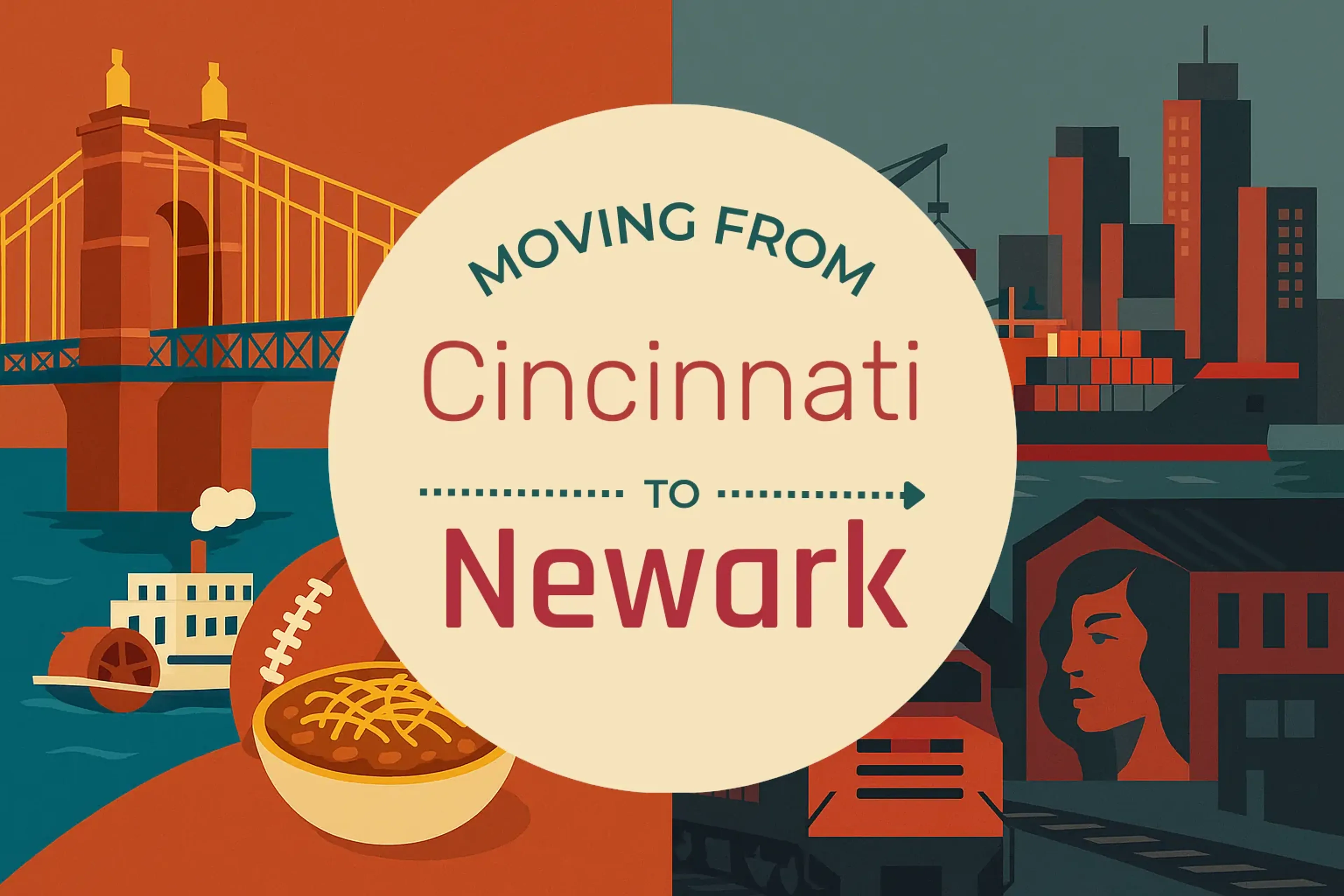 Side-by-side comparison of Cincinnati to Newark moving companies