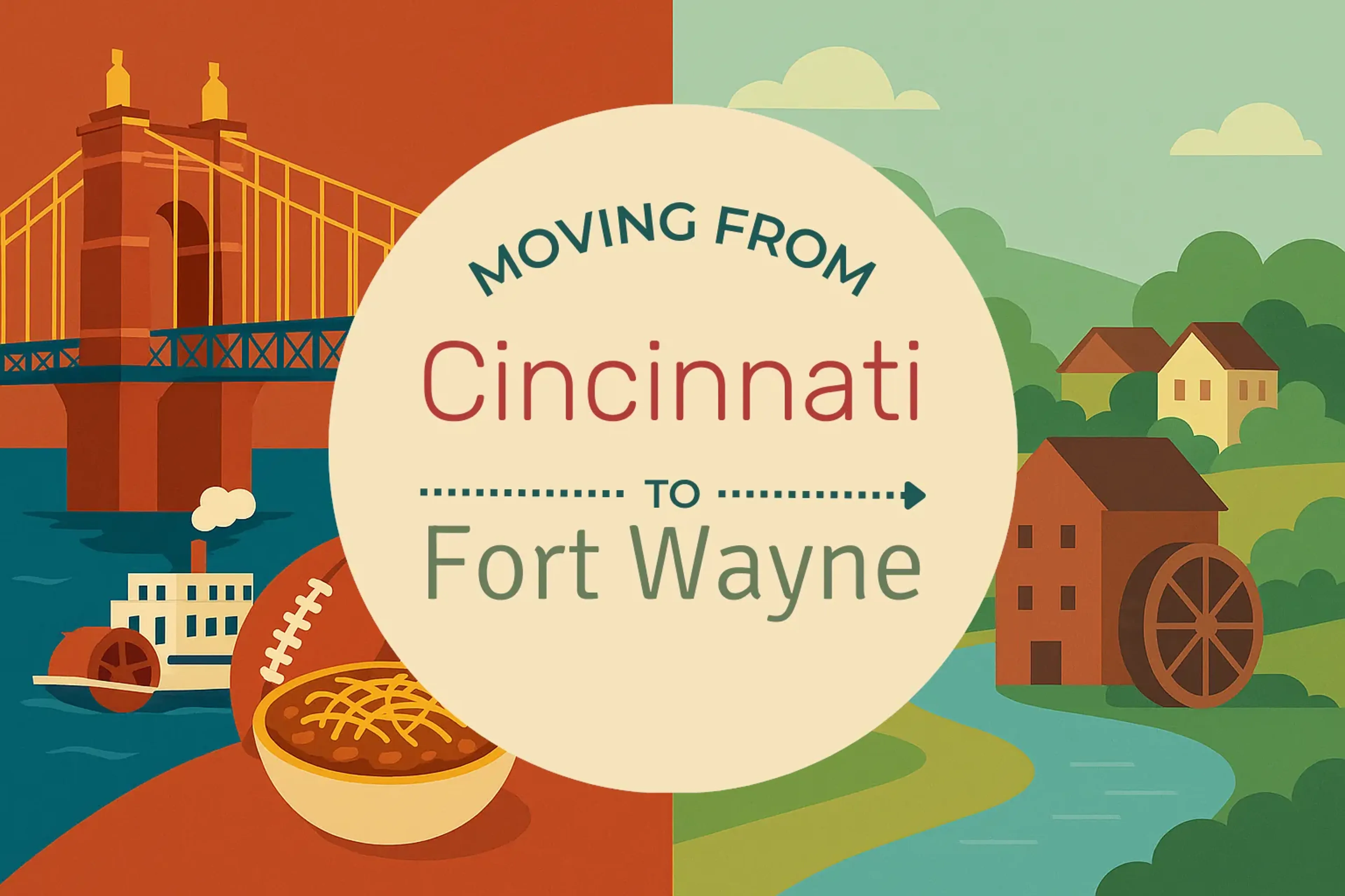 Side-by-side comparison of Cincinnati to Fort Wayne moving companies