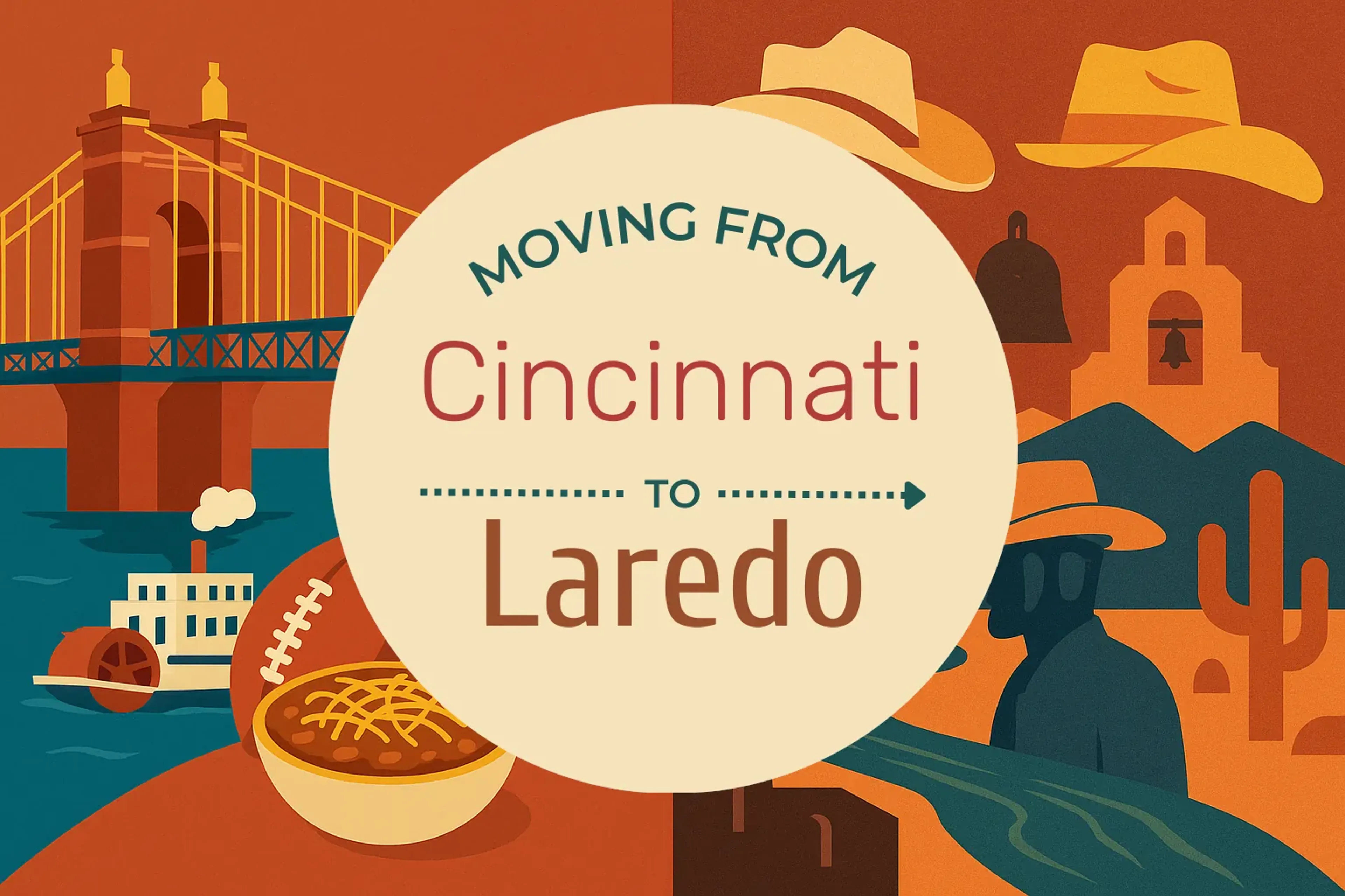 Side-by-side comparison of Cincinnati to Laredo moving companies